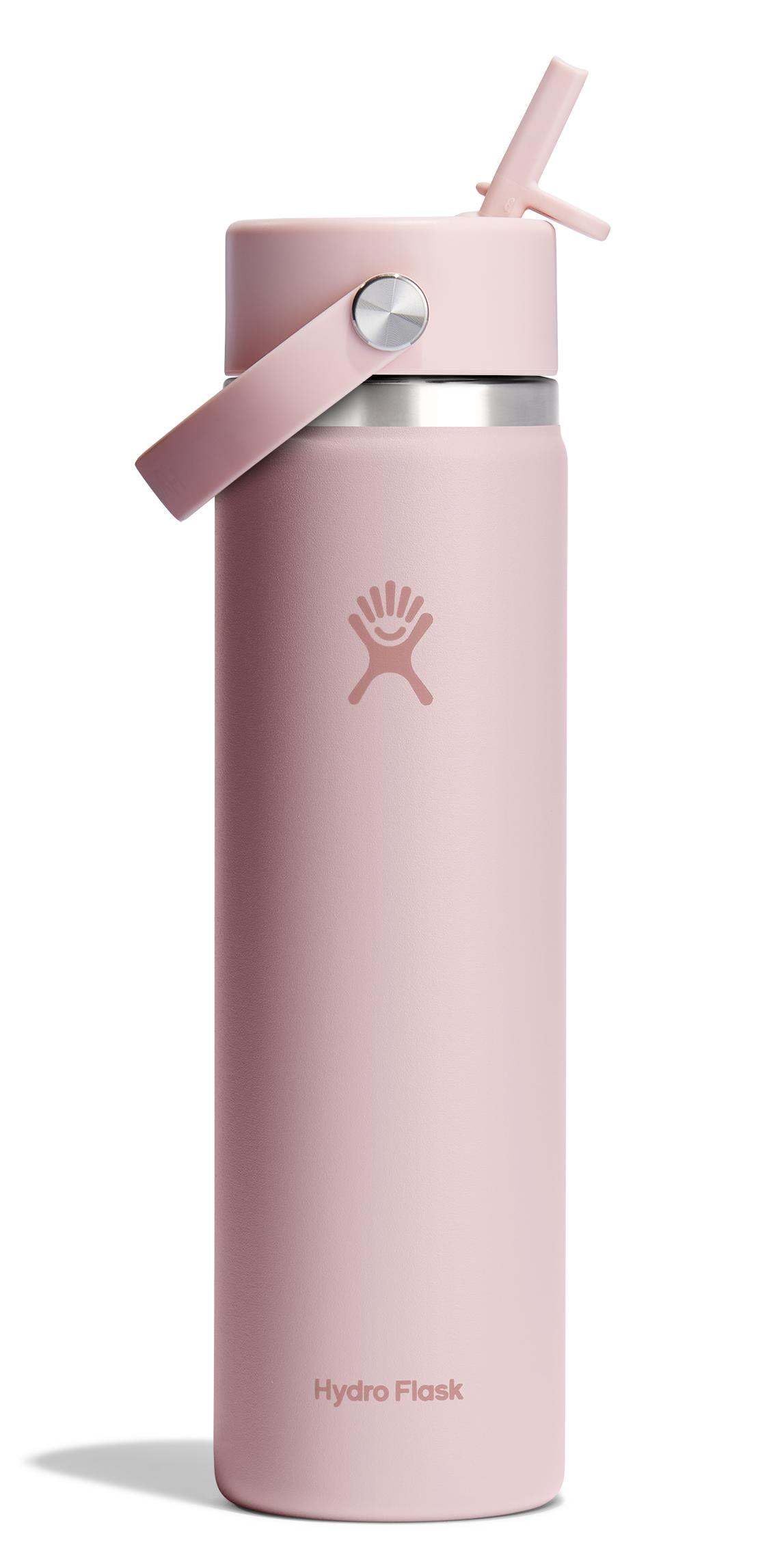 Hydro Flask 32 Oz Wide Flex Straw Cap Bottle - Insulated Stainless Steel - Wide Straw Lid, Non Spill, Leakproof in Jelly Pink