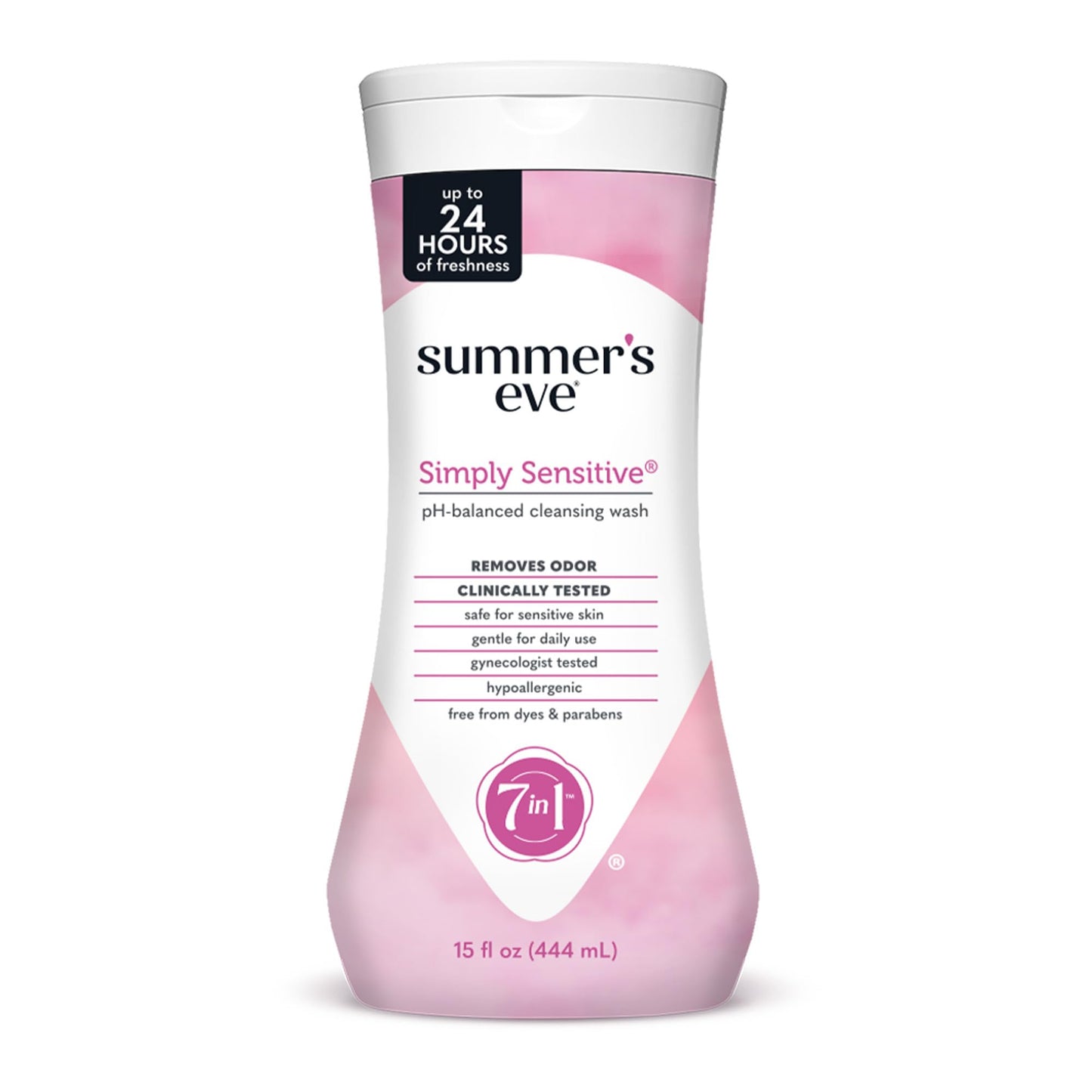 Summer's Eve, Ultimate Odor Control, Feminine Body Wash with Boric Acid, Removes Odor, Feminine Wash with pH Balance, 15 Fl Oz