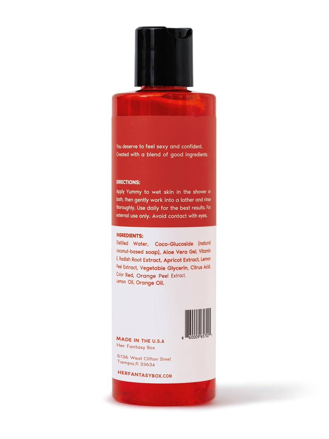 Her Fantasy Box | Yummy Body Wash - Indulgent, Luxurious Body Wash for Deep Cleansing, Moisturizing, and Nourishing Skin - Refreshing Scent for All Skin Types