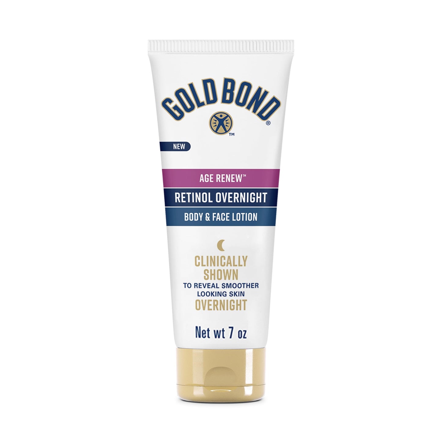 Gold Bond Age Renew Retinol Overnight Body & Face Lotion, With Retinol & Peptide Complex, 13 oz.