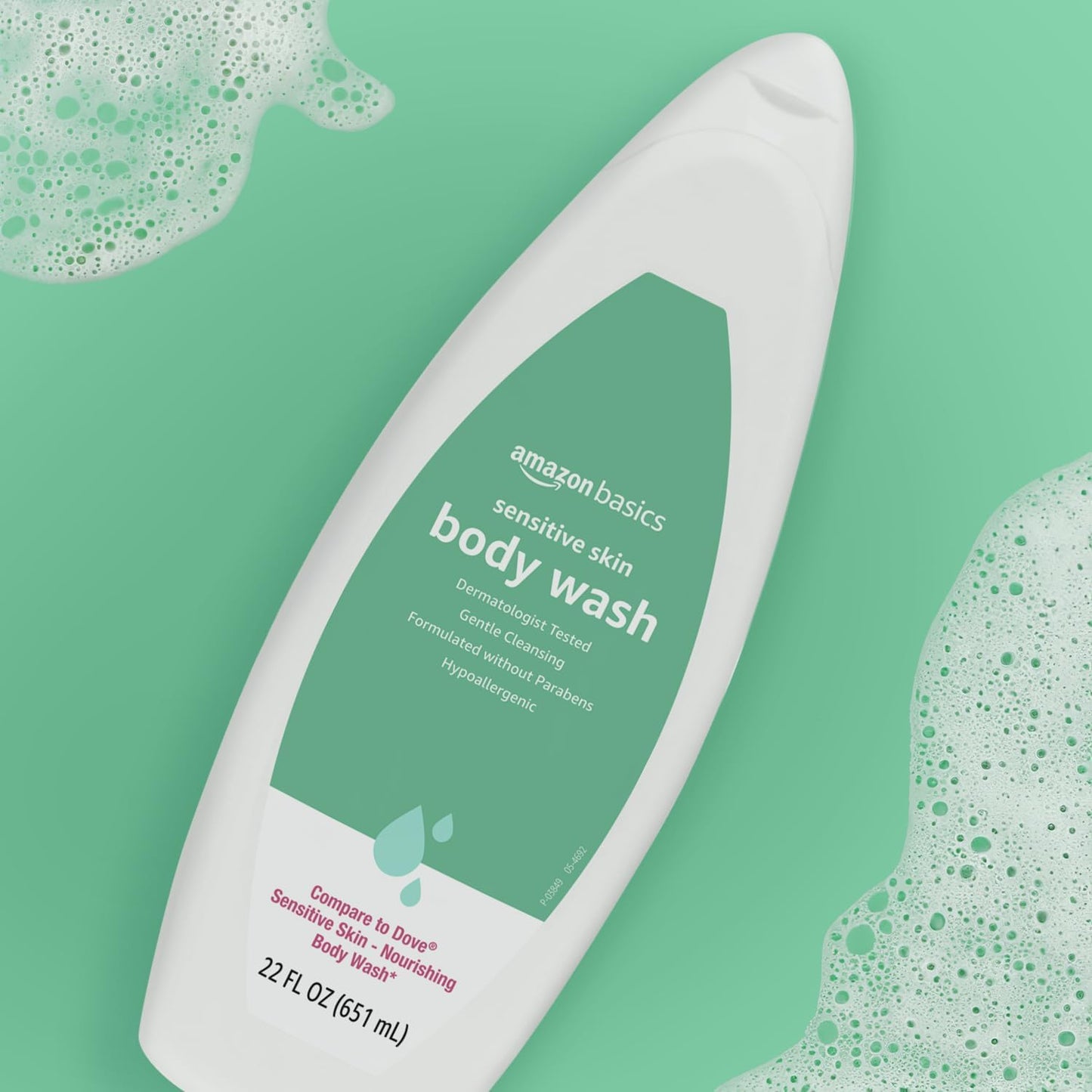 Amazon Basics Body Wash for Sensitive Skin, Hypoallergenic, 22 fl oz (Pack of 1)