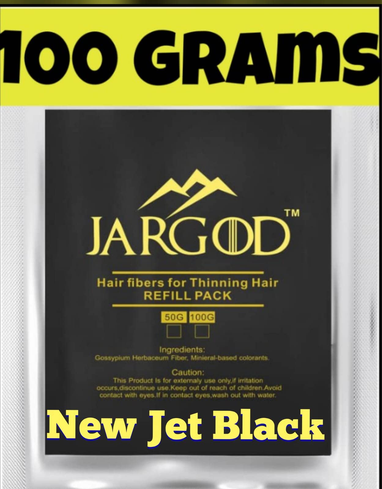 100 Gram Hair Building Fibers - Refill Your Existing Fiber Bottle - Hair Filler Fibers - Hair Loss Concealer For Thinning Hair by JARGOD (Dark Brown)