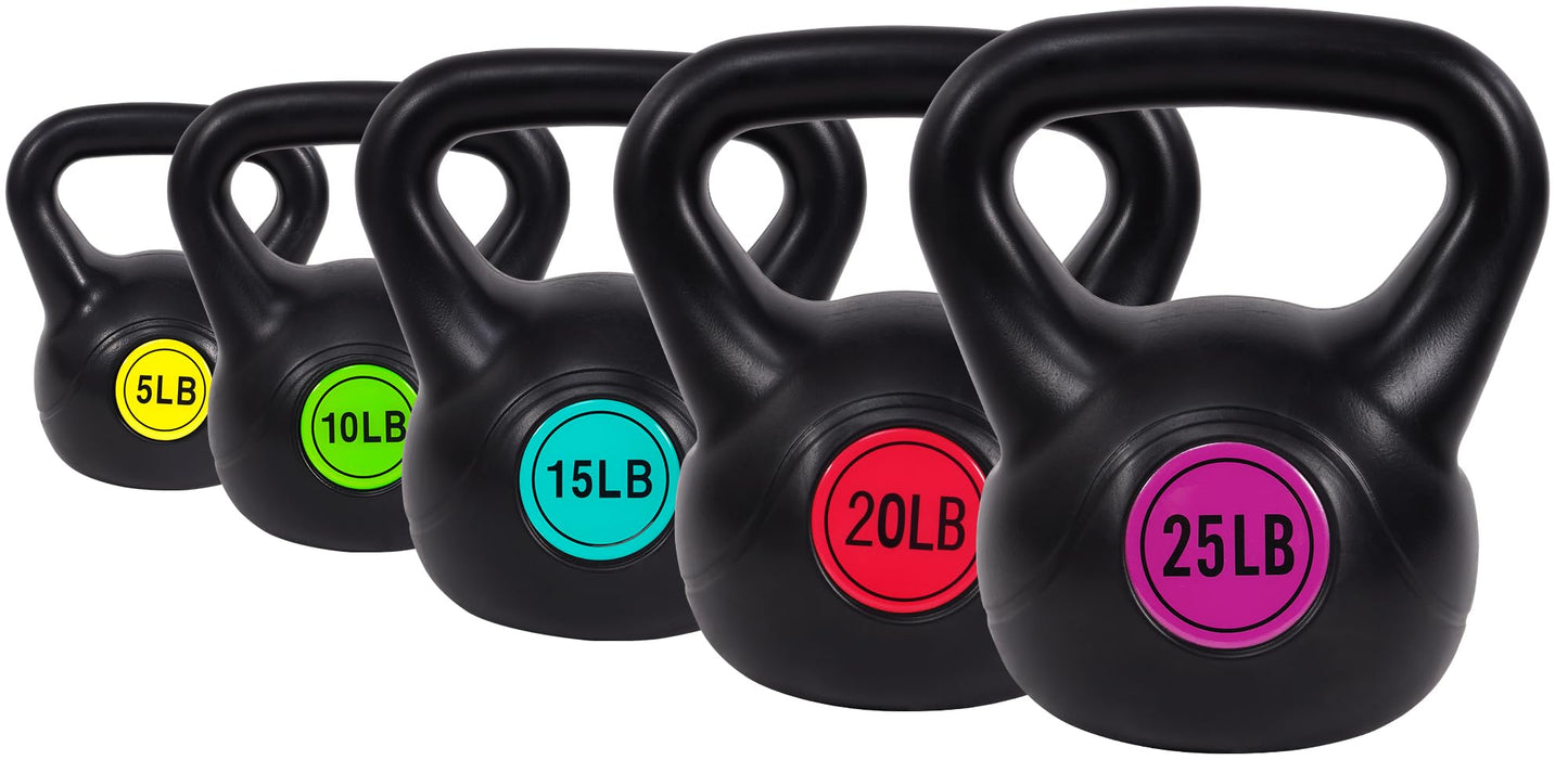 BalanceFrom Wide Grip Kettlebell Exercise Fitness Weight Set, Multiple Sizes