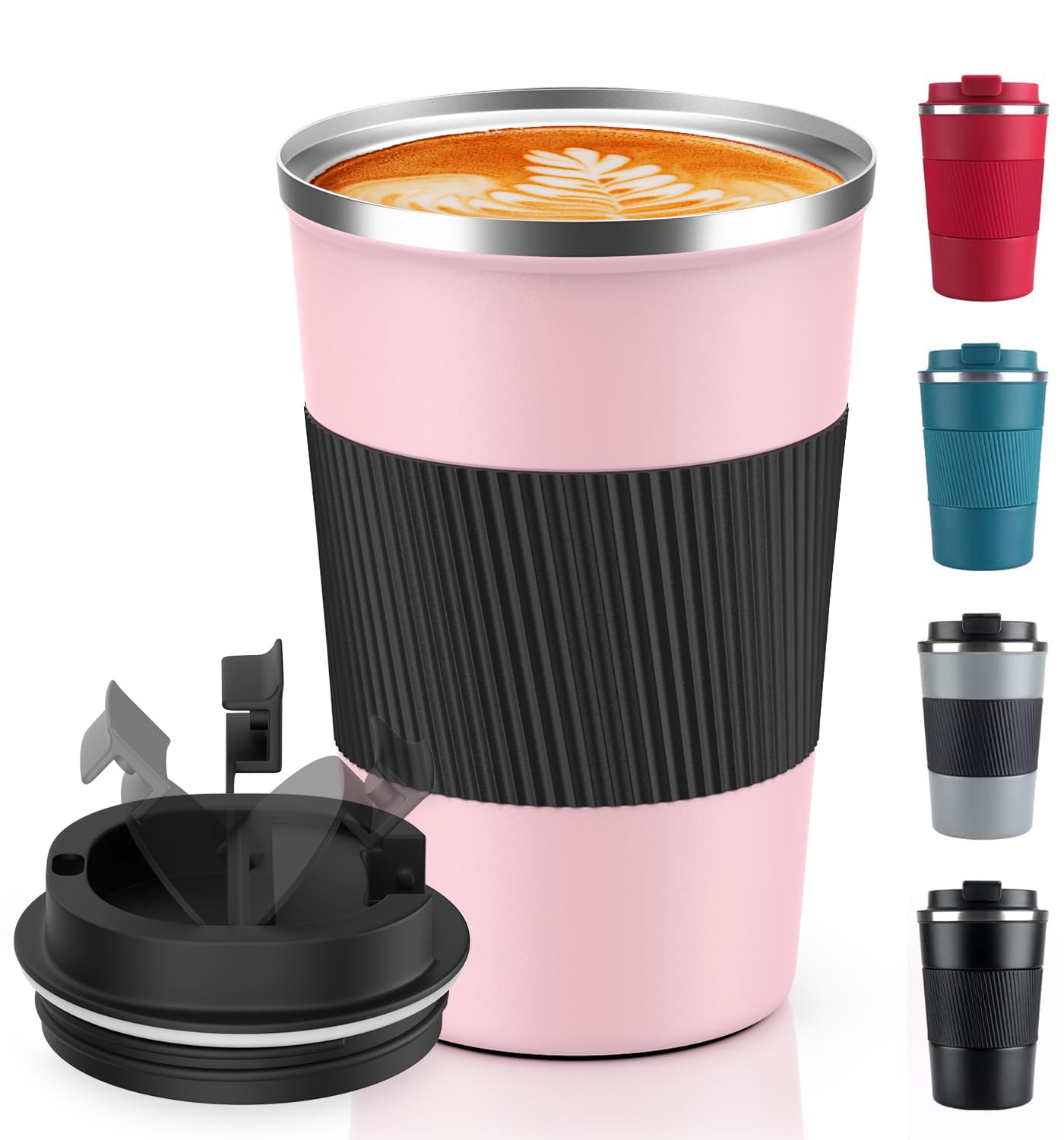 Coffee Mug 12oz - Insulated Travel Mug Spill Proof with Leakproof Lid Vacuum Stainless Steel Travel Coffee Mug Water Tumbler to GO, Reusable Coffee Cup for Men and Women for Hot & Cold Drinks