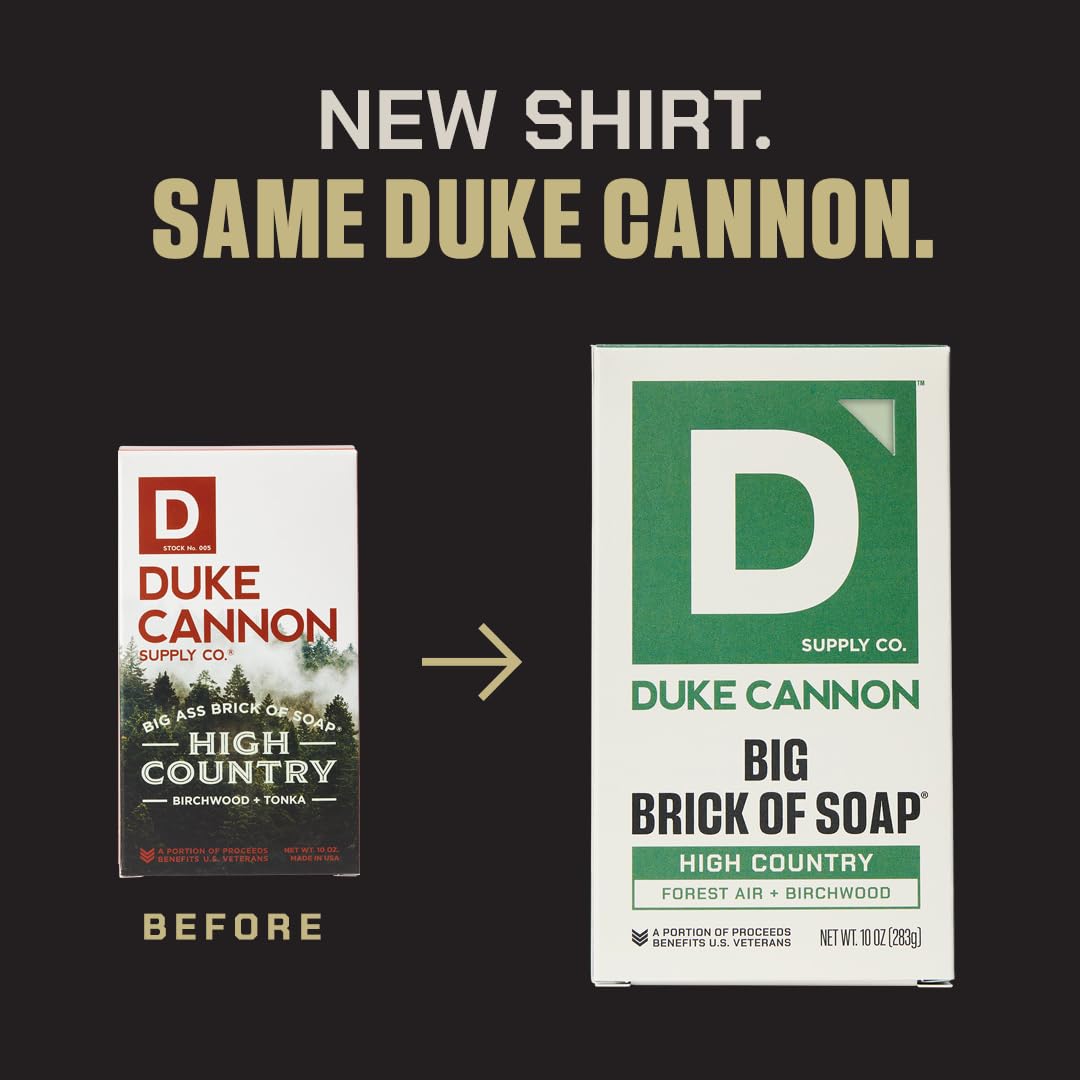 Duke Cannon Supply Co. Big Brick of Soap Bar for Men, Variety Pack (Bourbon, Sawtooth, Midnight Swim, Naval Diplomacy, High Country & Gun Smoke) - All Skin Types, 10 oz. (6 Pack)
