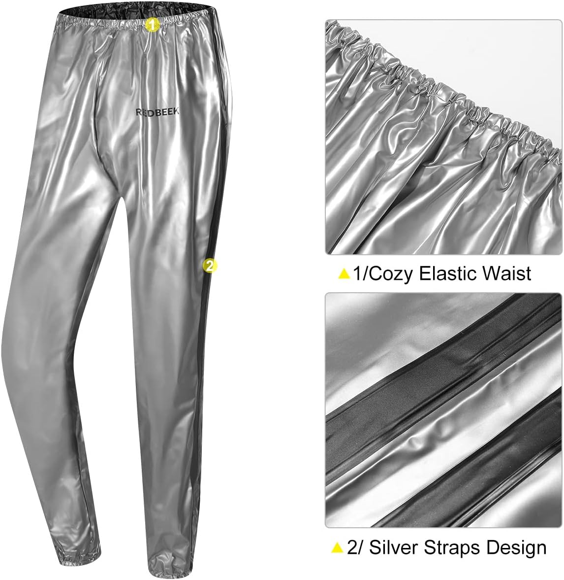 Heavy Duty Fitness Sweat Suit Heat Trapping Sauna Suit Gym Exercise Heat Shaper Button Jacket Pant