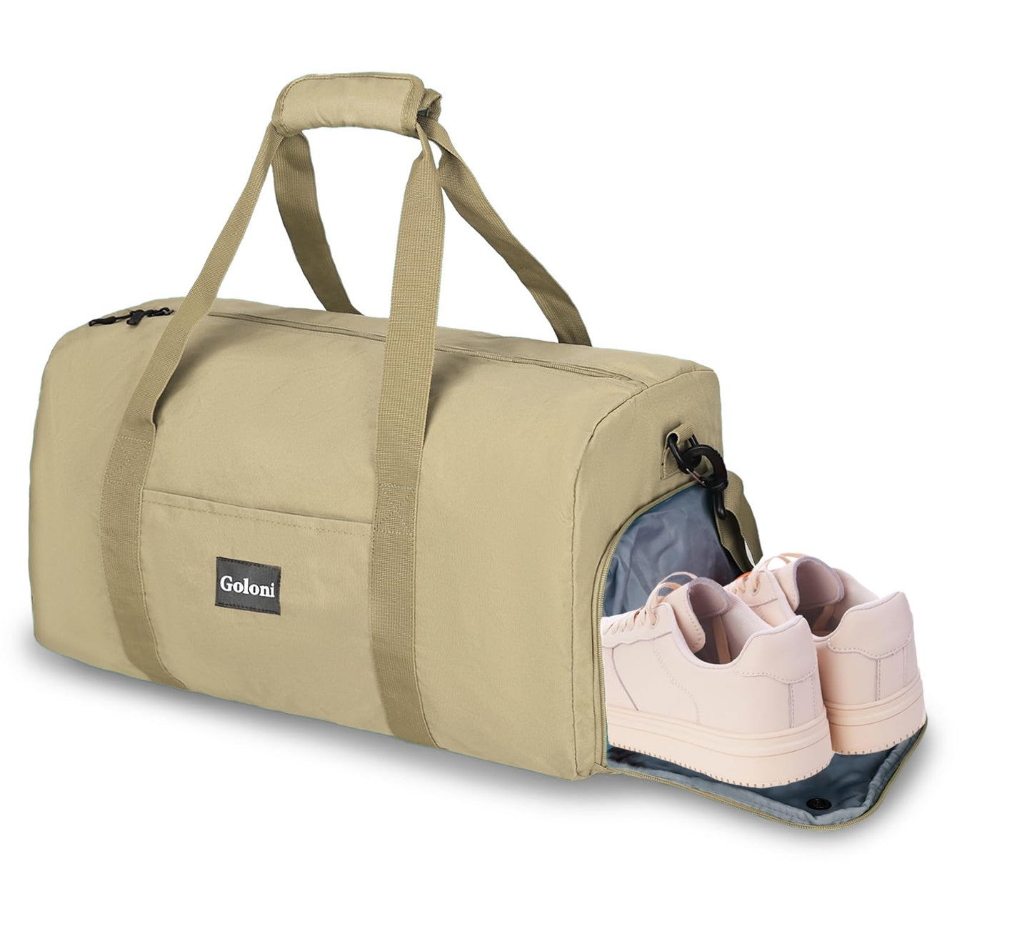 Goloni Cute Duffle Bag for Women, Gym Bag with Shoe Compartment, Lightweight Weekend Travel Duffel Bag,Overnight Bag with Wet Pocket