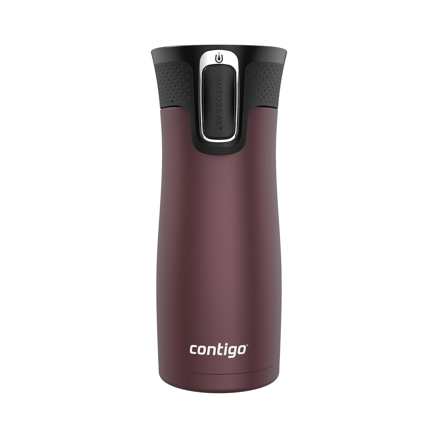 Contigo West Loop Stainless Steel Travel Mug with AUTOSEAL Lid, 16oz., Stainless Steel/Black