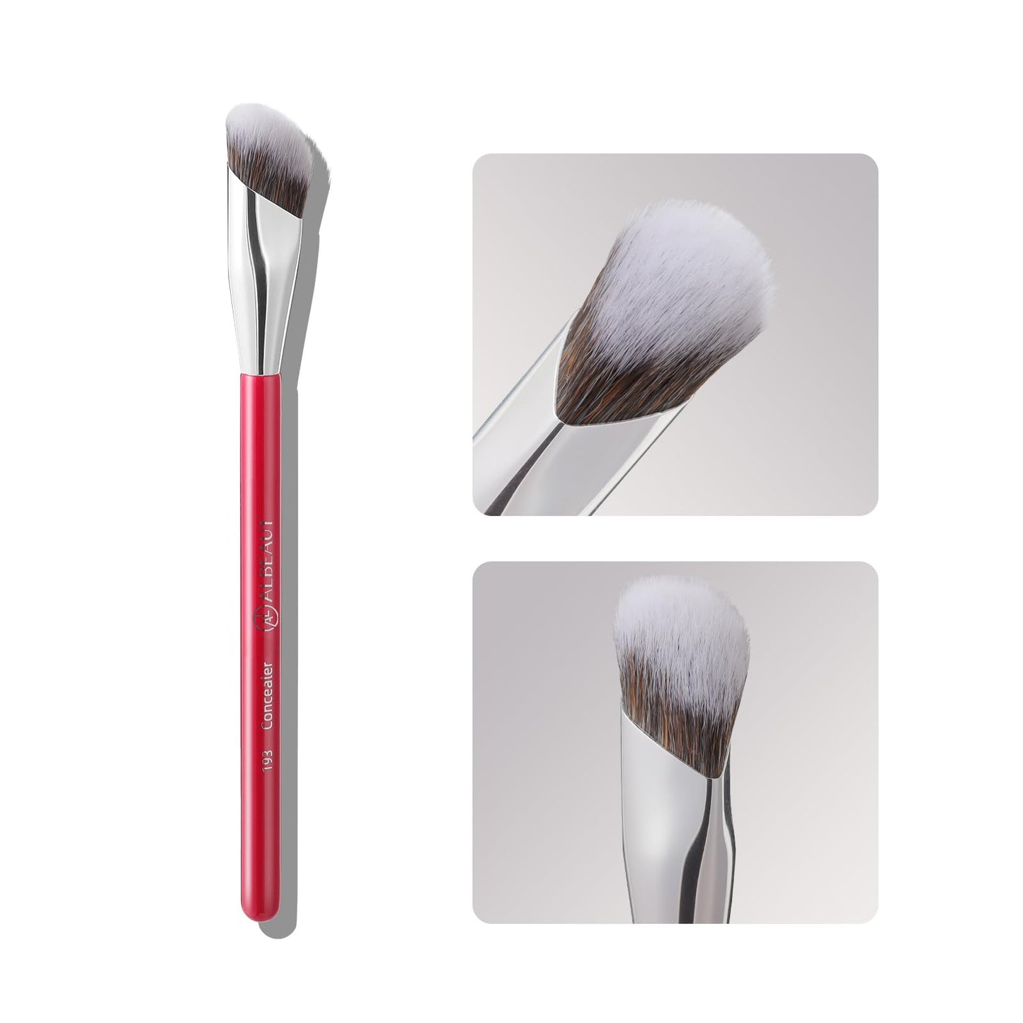 Concealer Brush, Angled Under Eye Makeup Small Foundation Precision Face Blending Brush (193 concealer brush)