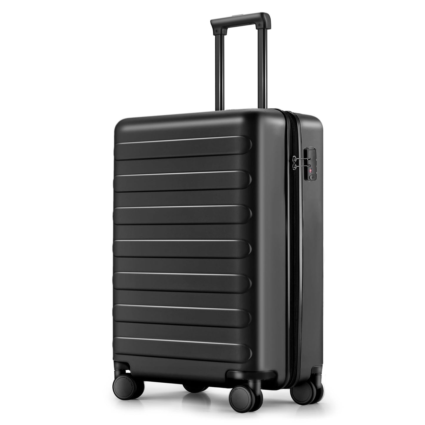 NINETYGO Carry On Luggage 22x14x9 Airline Approved, 20 Inch Luggage with Smooth Spinner Wheels, Lightweight, Hard Shell PC Suitcase Carry-On, Travel Luggage, TSA Approved (Pink, Rhine Basic)