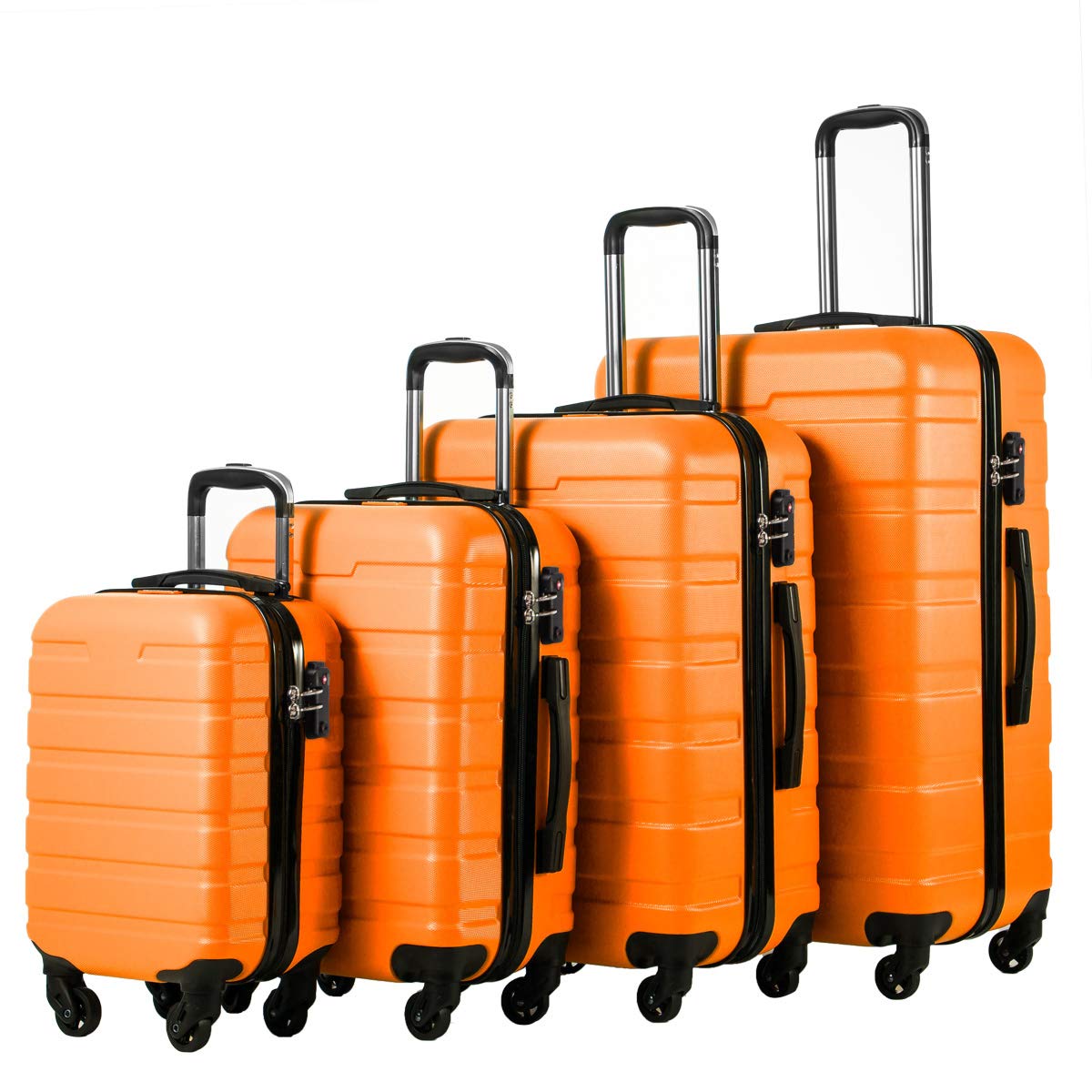 Coolife Luggage 3 Piece Set Suitcase Spinner Hardshell Lightweight TSA Lock