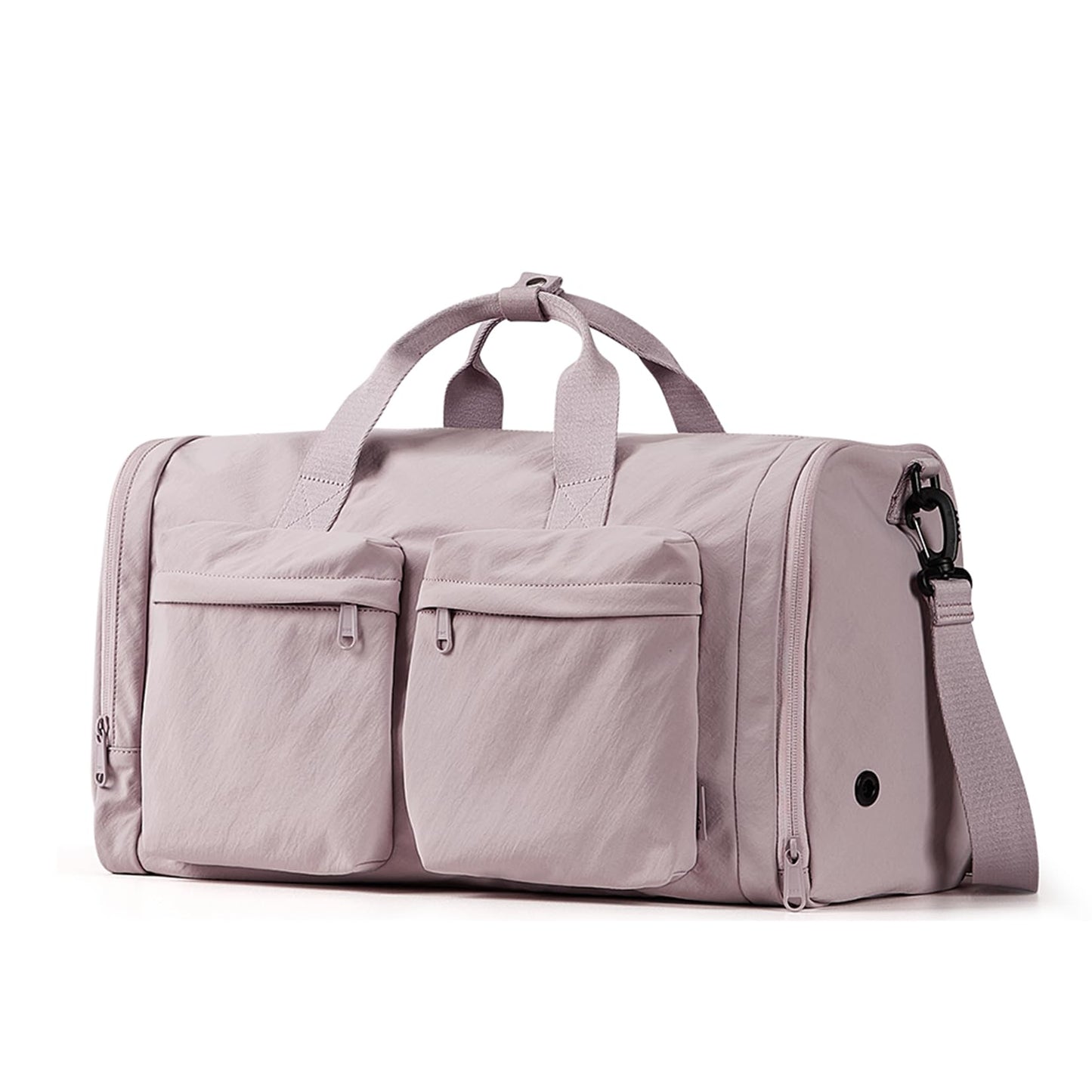 Aji Gym Bag for Women Men with Shoes Compartment, 3 in 1 Carry on Travel Duffel Bags with Trolley Sleeve, Lightweight&Water Resistant Gym Duffel Bag for Travel, Sports, Fitness & Workout(Warm Brown)