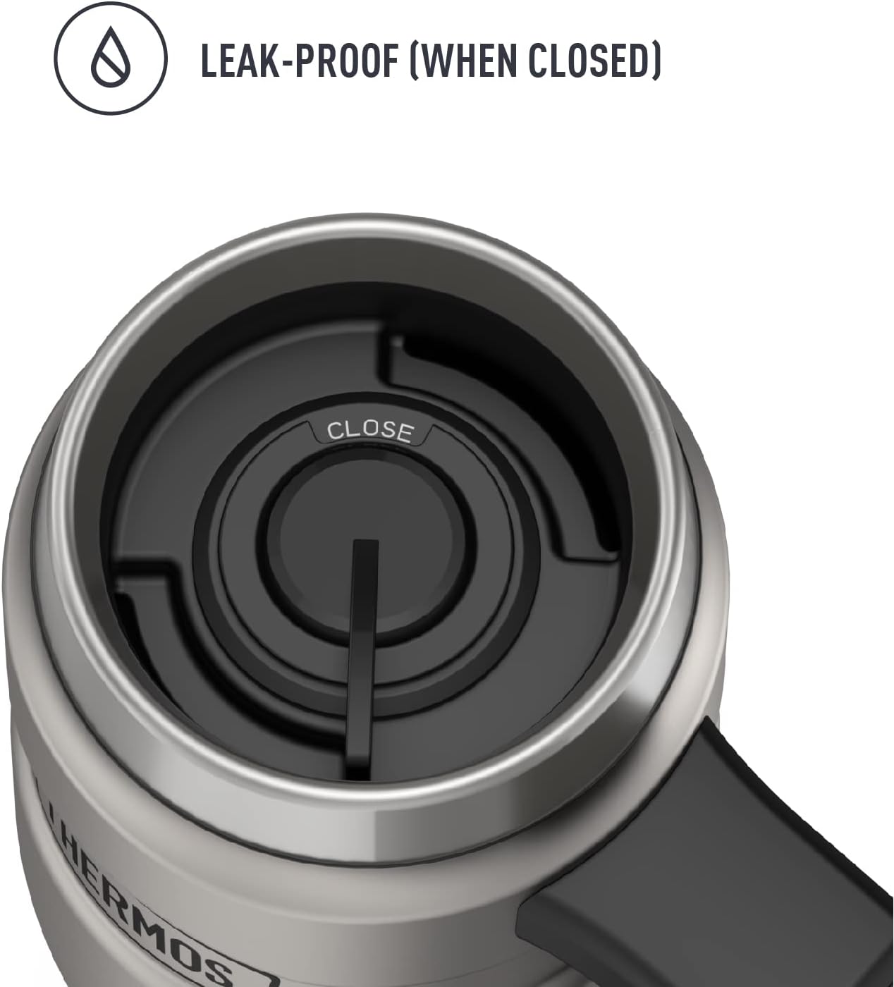 THERMOS Stainless King Vacuum-Insulated Travel Mug, 16 Ounce, Matte Stainless Steel