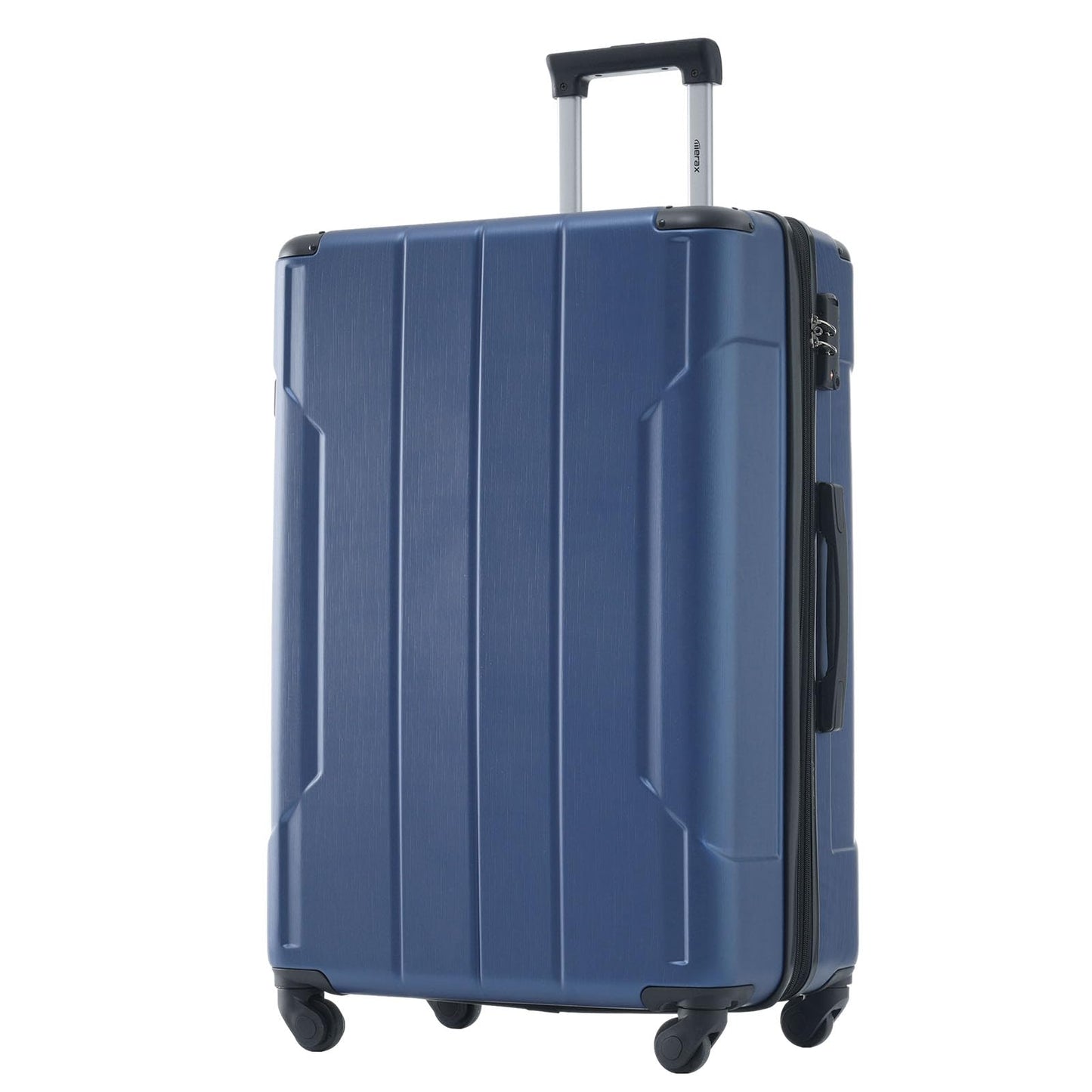 Merax Luggage Sets 3-Piece Hardshell with Spinner Wheels Lightweight Suitcase with Corner Guards (Green, 20/24/28)