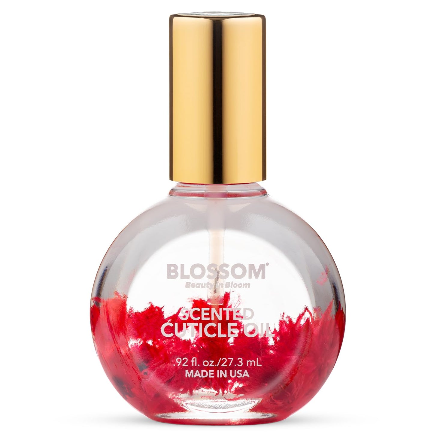 Blossom Cuticle Oil for Nails, Hydrating, Moisturizing, Scented Nail Oil Cuticle Care, Infused with Real Flowers, Made in USA, 0.5 fl. oz, Rose