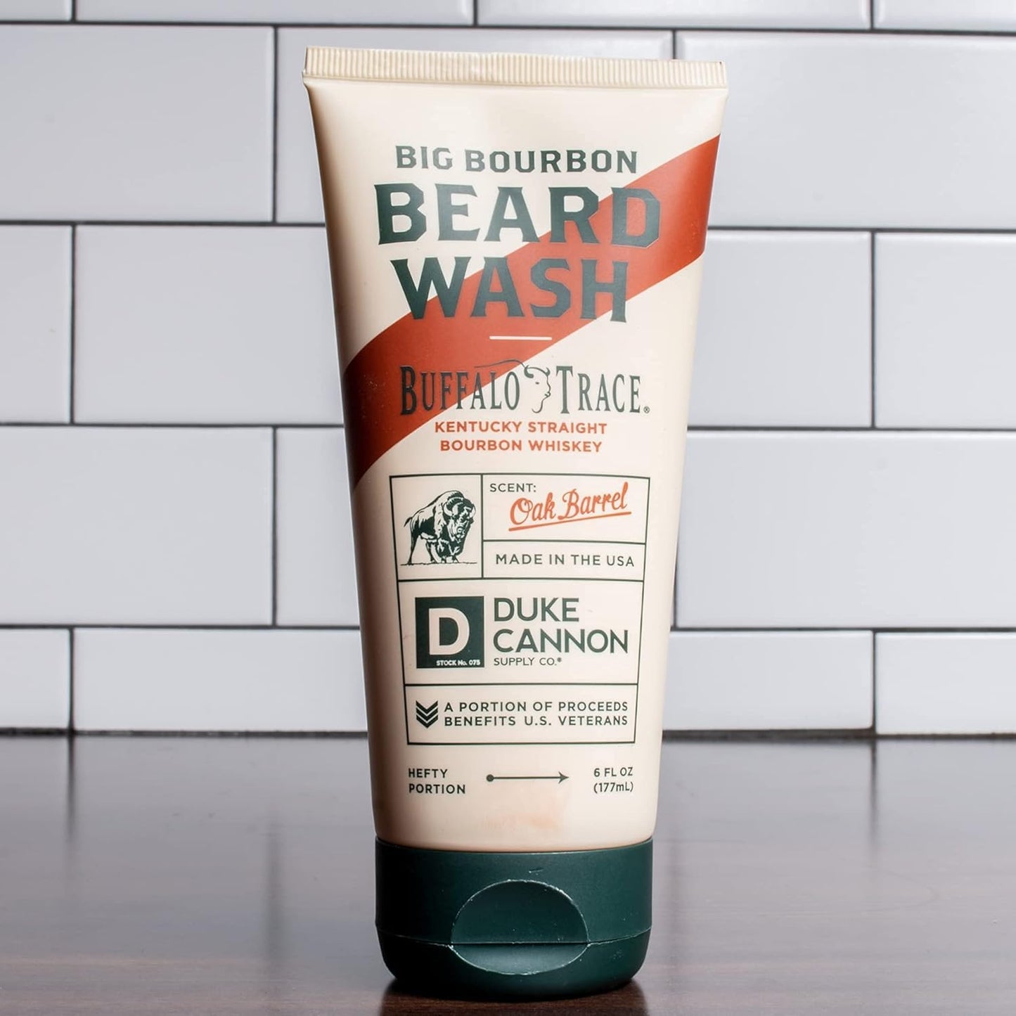 Duke Cannon Supply Co. Big Bourbon Beard Wash - Oak Barrel Scent, Strengthen, Rejuvenate, Soften and Condition (Pack of 3-6 Fl Oz.)