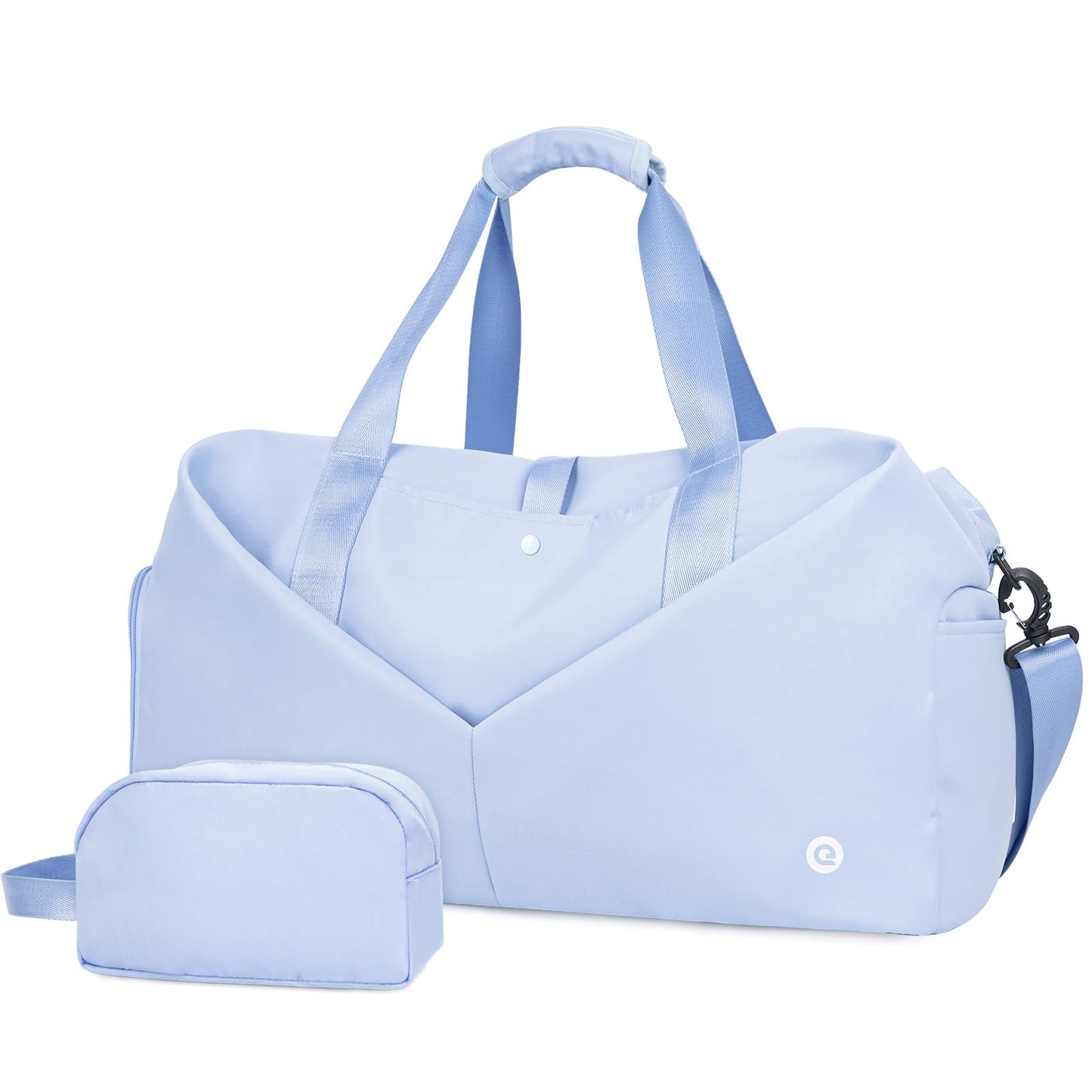 Ceneda 20" Gym Duffel Bag with Wet Pocket Shoes Compartment Portable Overnight Weekender Bag Travel bag Yoga Bag for Women (Celadon)