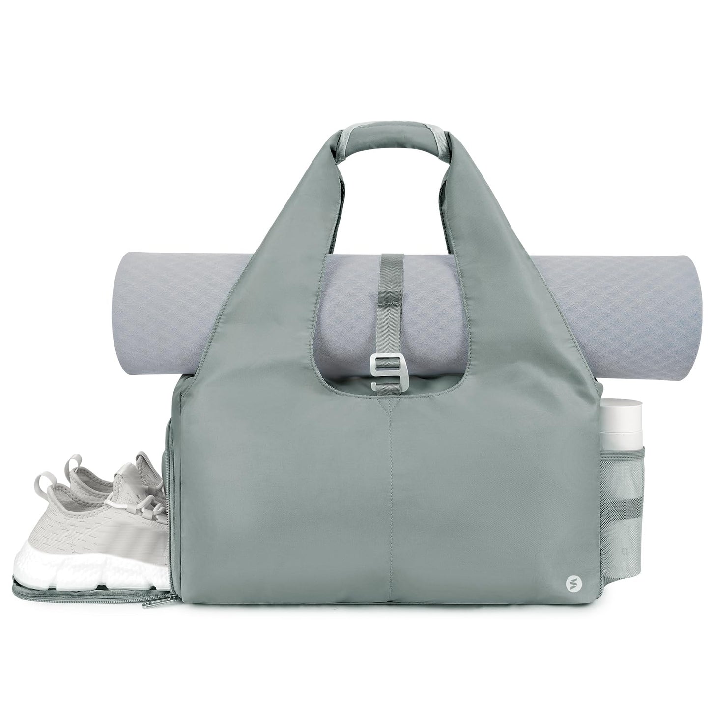 sportsnew Yoga Gym Bags for Women with Shoes Compartment & Wet Dry Storage Pockets & Adjustable Yoga Mat Holder, Patent Pending