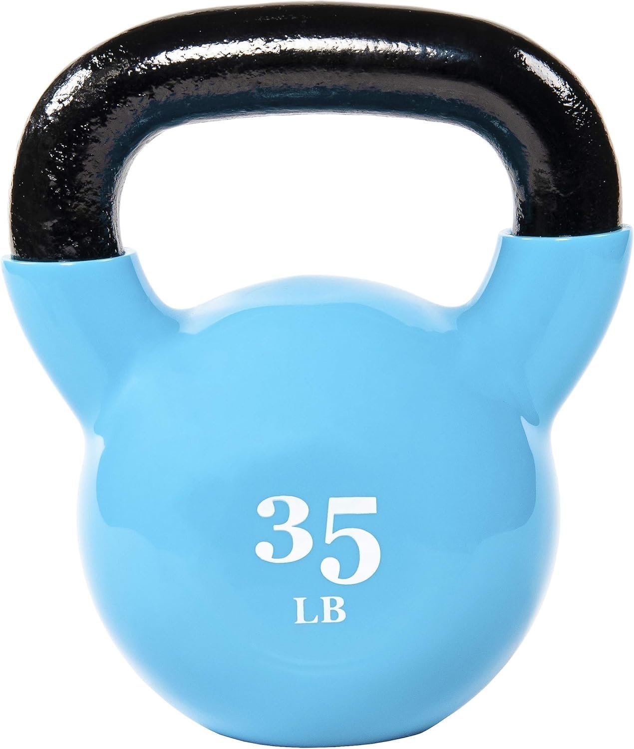 All-Purpose Color Vinyl Coated Kettlebell, 5-50 Pounds