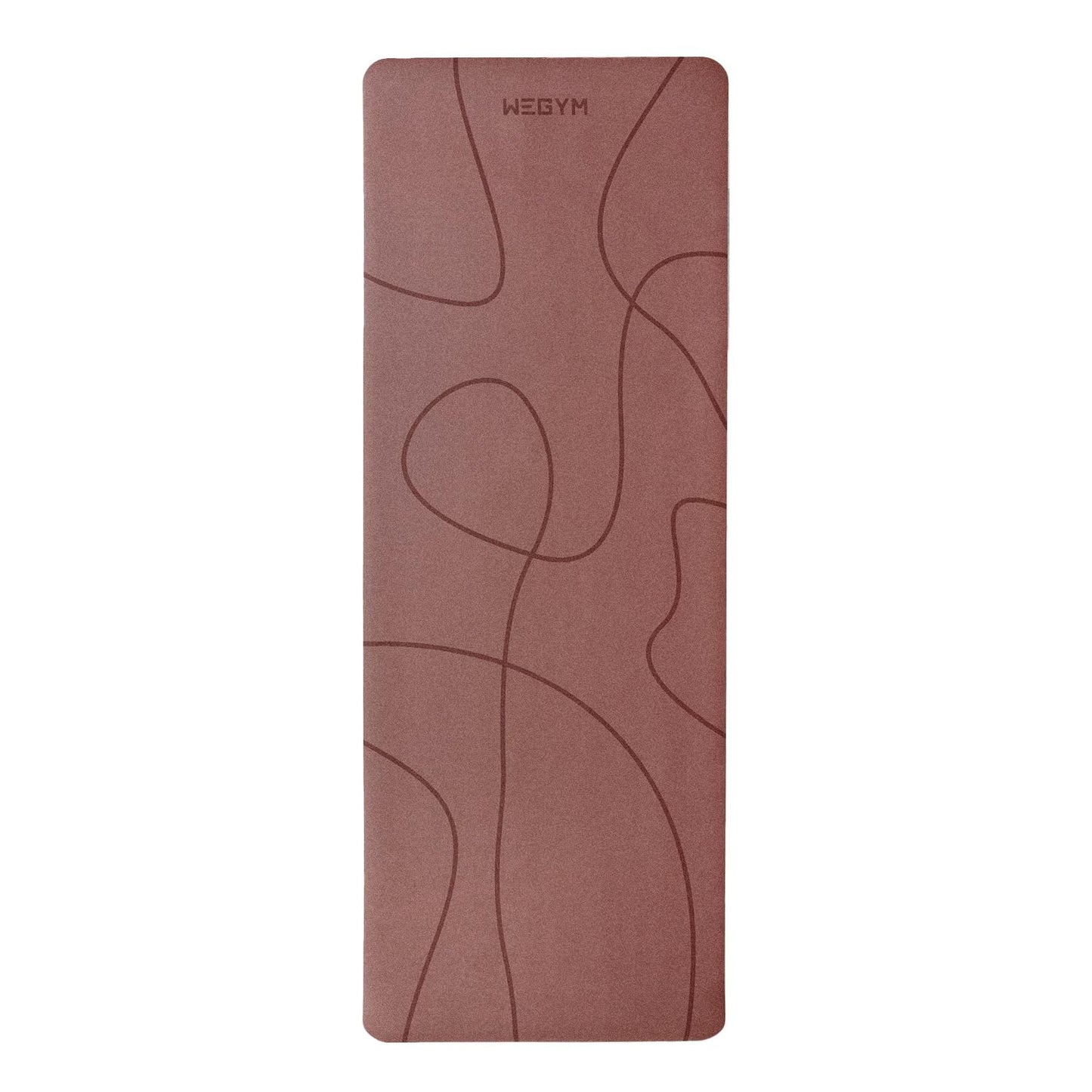 4mm Cushioned Exercise Mat for Yoga & Pilates - Anti Slip, Polyurethane with Suede Top & Carrying Strap