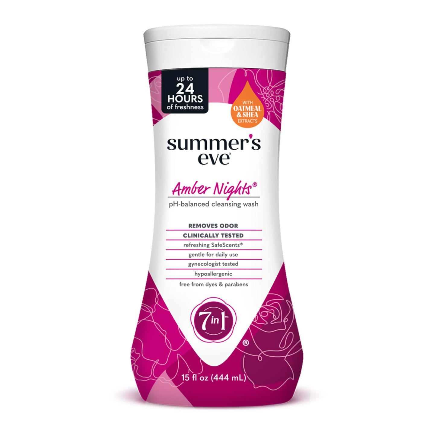 Summer's Eve, Ultimate Odor Control, Feminine Body Wash with Boric Acid, Removes Odor, Feminine Wash with pH Balance, 15 Fl Oz
