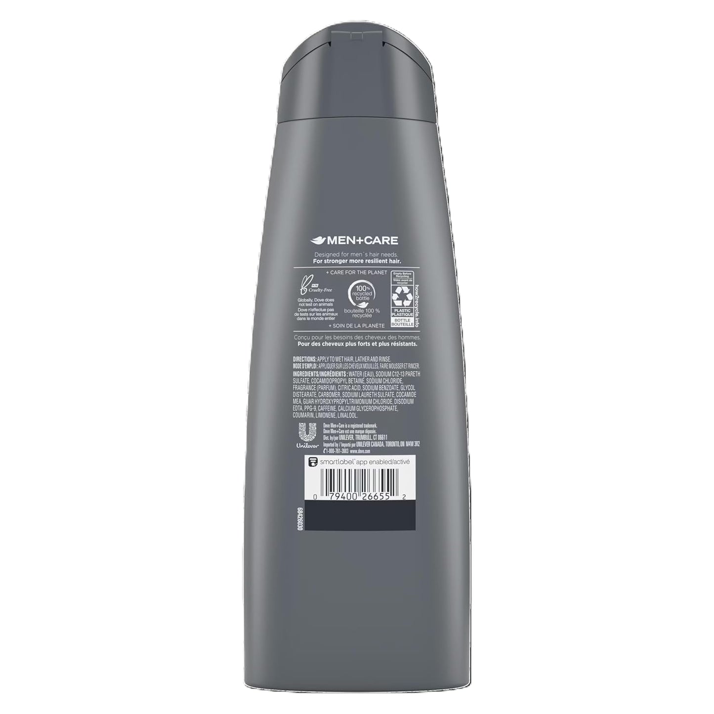 Dove Men+Care Thick and Strong Fortifying 2in1 Shampoo and Conditioner 12 FL OZ - Pack of 2