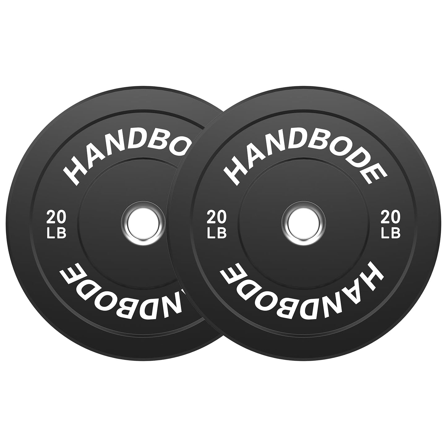 Colored Bumper Weight Plates Olympic Weight Plate Set 2-Inch, 10/15/20/25/35/45/55 lb Barbell Weight Plates Set for Home Gym, Rubber Strength Training Weights Plates for Weight Lifting