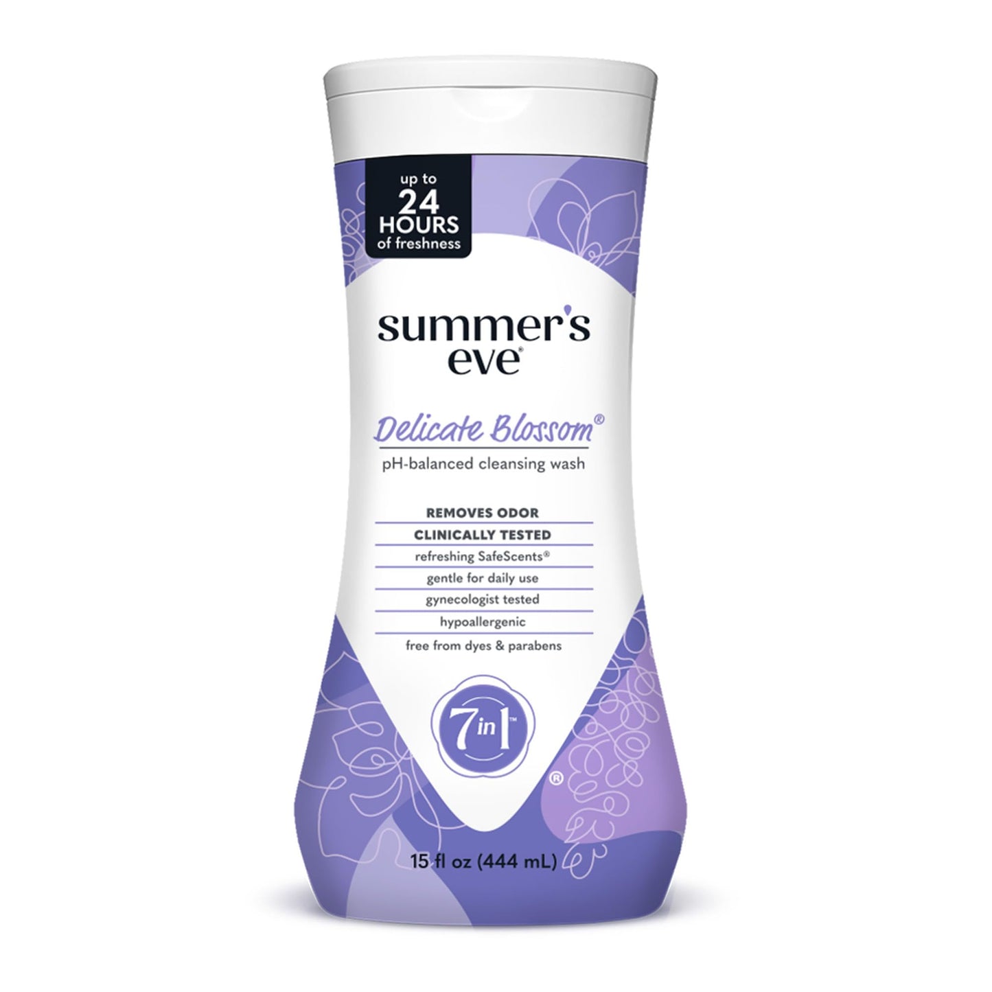 Summer's Eve, Ultimate Odor Control, Feminine Body Wash with Boric Acid, Removes Odor, Feminine Wash with pH Balance, 15 Fl Oz
