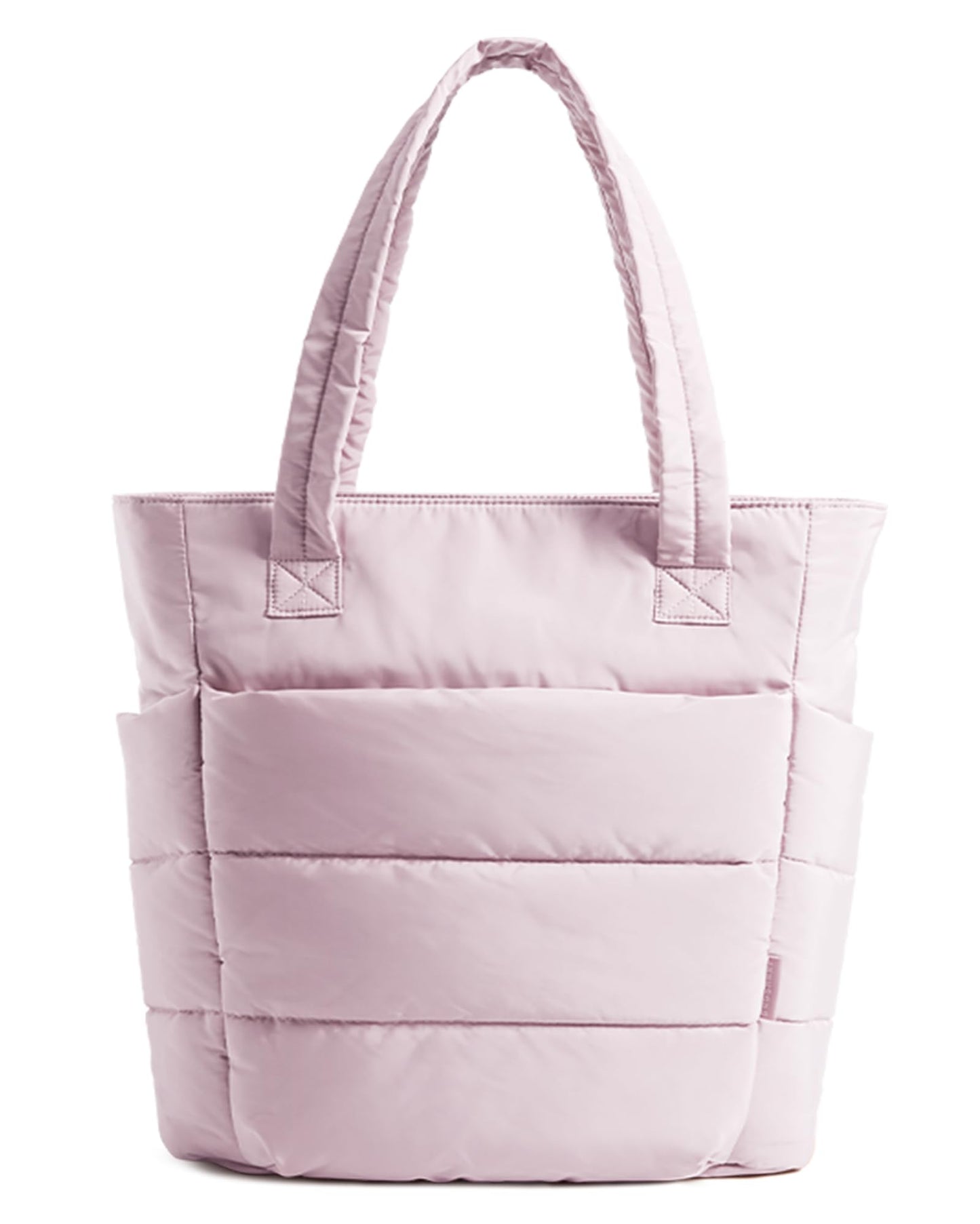 BAGSMART Tote Bag for Women, Lightweight Puffy Tote Bag with Compartments Quilted Shoulder Bag Handbag for Travel, Work, Gym