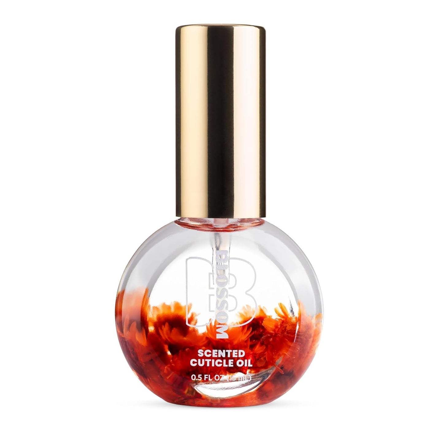 Blossom Cuticle Oil for Nails, Hydrating, Moisturizing, Scented Nail Oil Cuticle Care, Infused with Real Flowers, Made in USA, 0.5 fl. oz, Rose