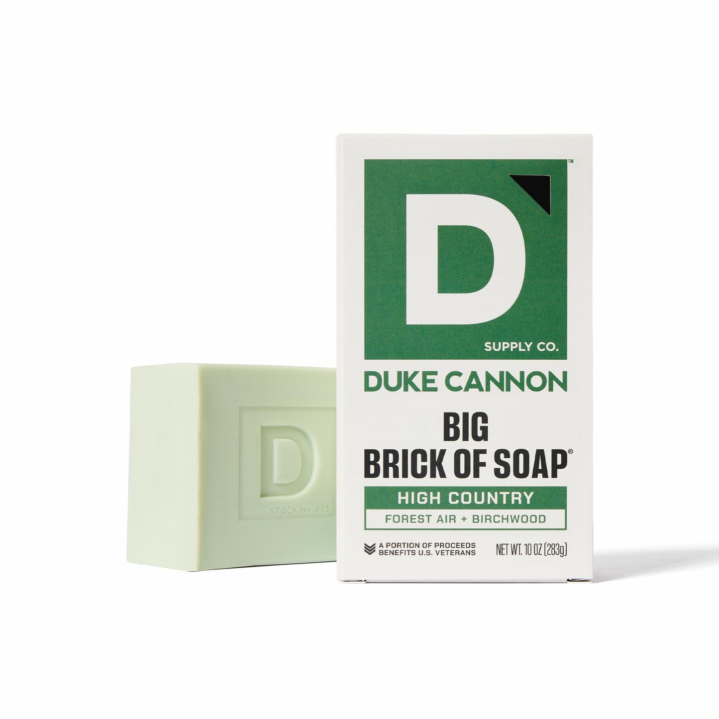 Duke Cannon Supply Co. Extra Large Bar Soap - Men's Natural Bar Soap with a Masculine Scent - USA-Made Soap for Men - All Skin Types - Big Brick of Soap - Gun Smoke (10 oz)