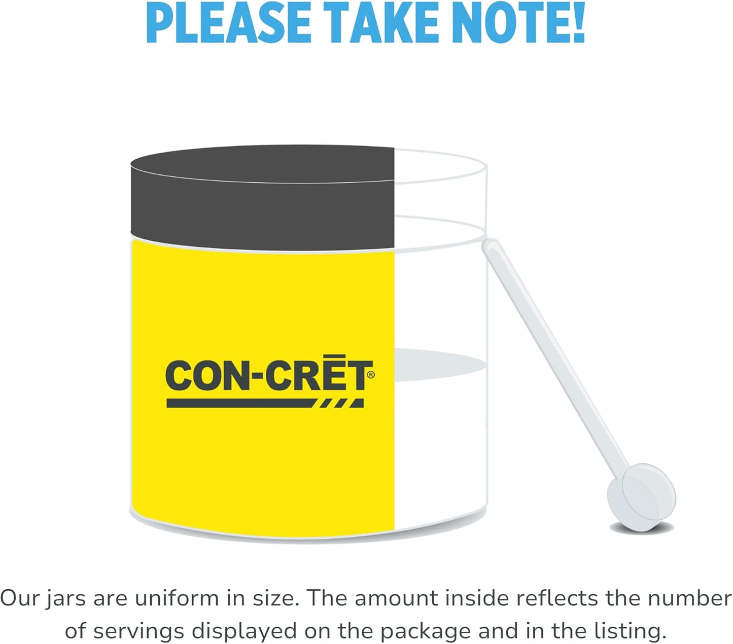 CON-CRET Creatine HCl Powder | Muscle, Cognitive, Cellular Energy Support | No Bloating or Cramps | USA Made & NSF Certified | Unflavored (100 Serving)