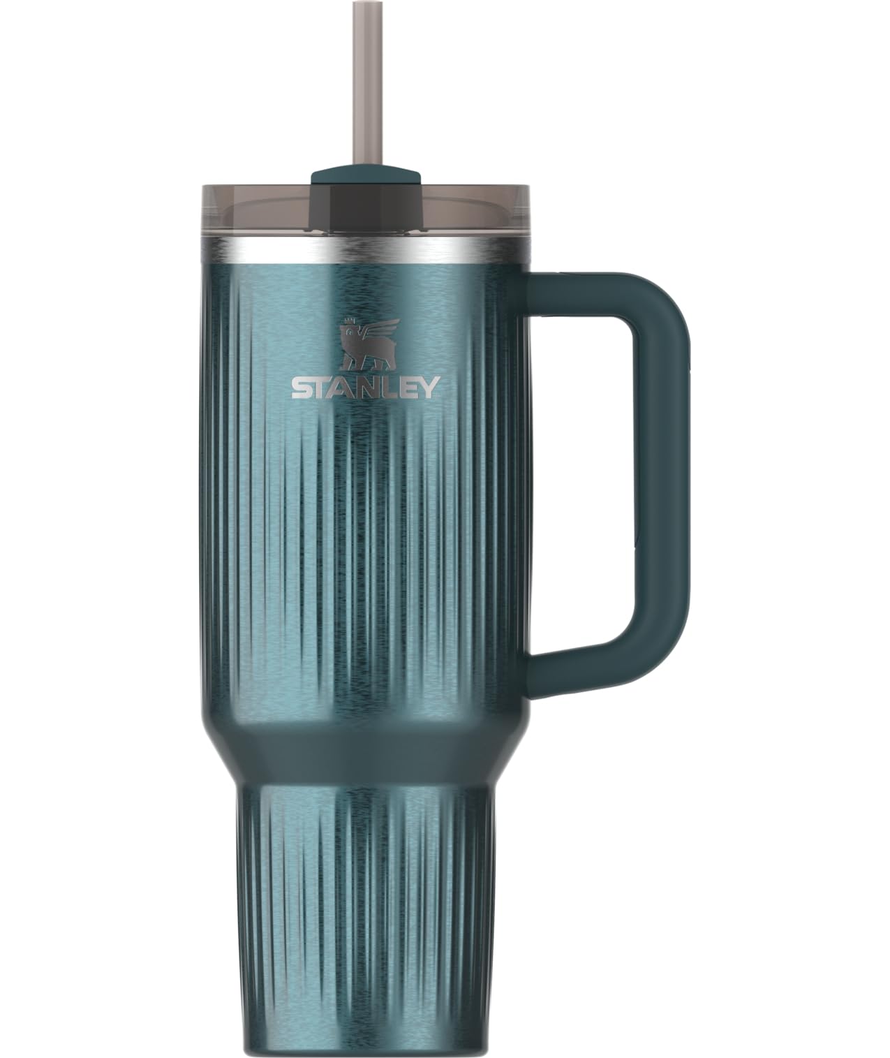 STANLEY Quencher H2.0 Tumbler with Handle and Straw 40 oz | Flowstate 3-Position Lid | Cup Holder Compatible for Travel | Insulated Stainless Steel Cup | BPA-Free | Black Chroma