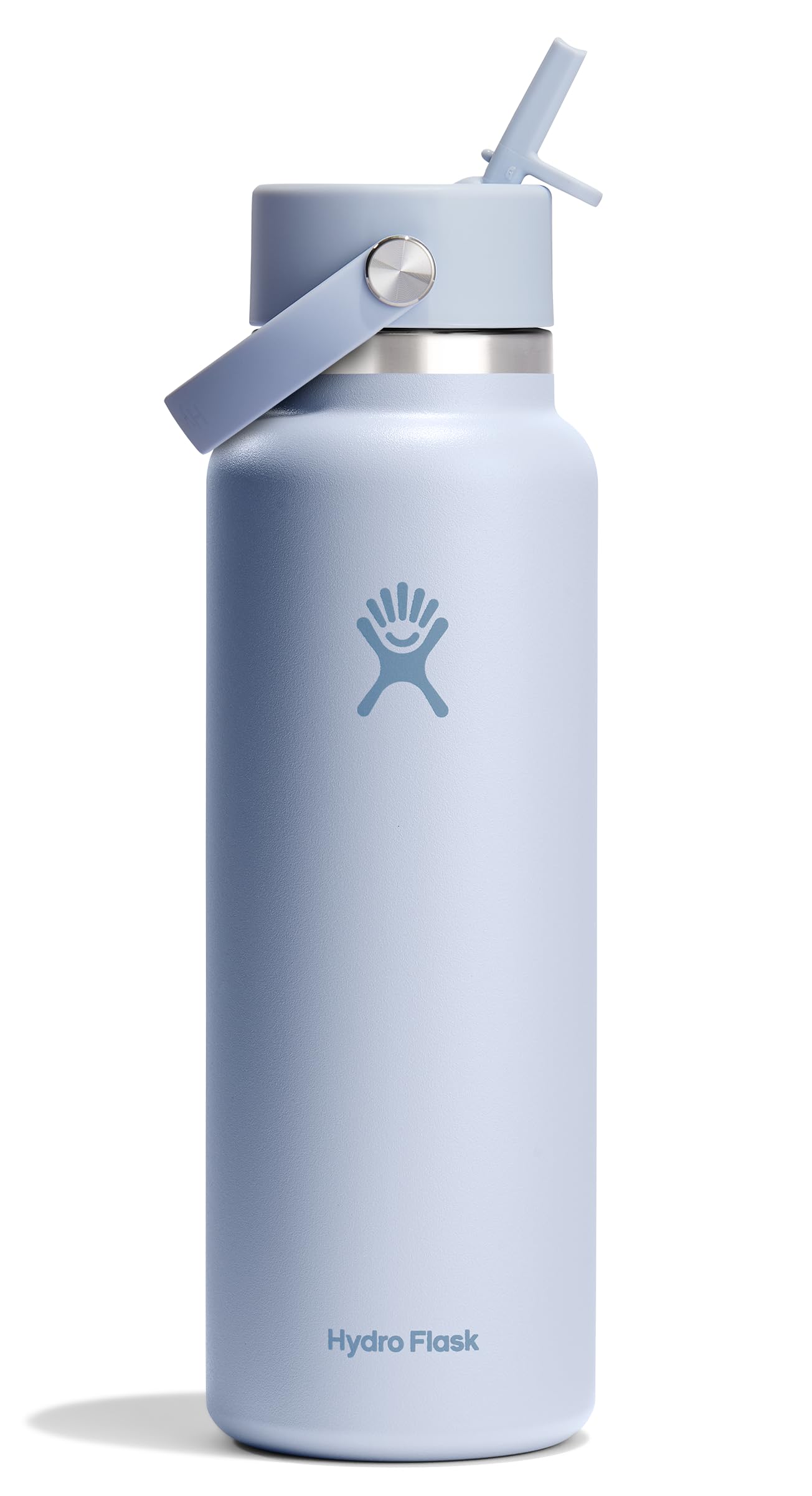 Hydro Flask 32 Oz Wide Flex Straw Cap Bottle - Insulated Stainless Steel - Wide Straw Lid, Non Spill, Leakproof in Jelly Pink