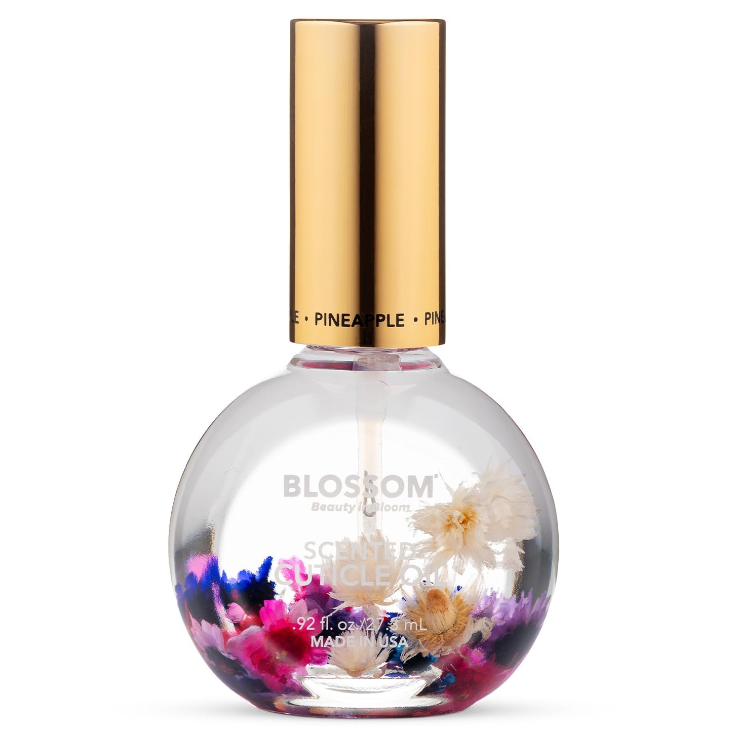 Blossom Cuticle Oil for Nails, Hydrating, Moisturizing, Scented Nail Oil Cuticle Care, Infused with Real Flowers, Made in USA, 0.5 fl. oz, Rose