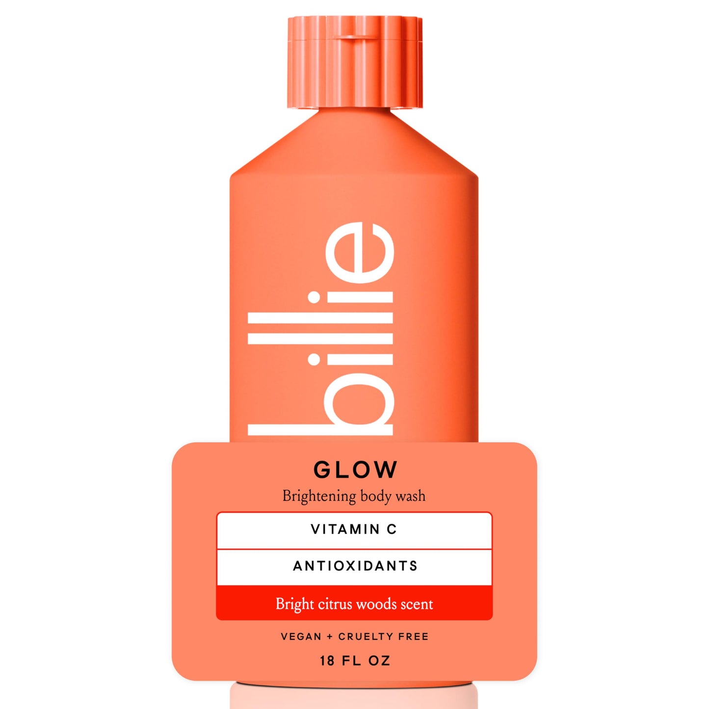 Billie Bounce Hydrating Womens Body Wash, 18 fl oz, Creamy Vanilla Cedar Scent, Vegan, Cruelty Free