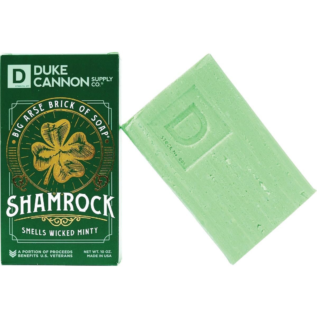 Duke Cannon Supply Co. Big Brick of Bay Rum Soap, 10 oz - Superior Grade Men's Soap with Aromatic Summer Scent of Citrus Musk, Cedarwood and Island Spice