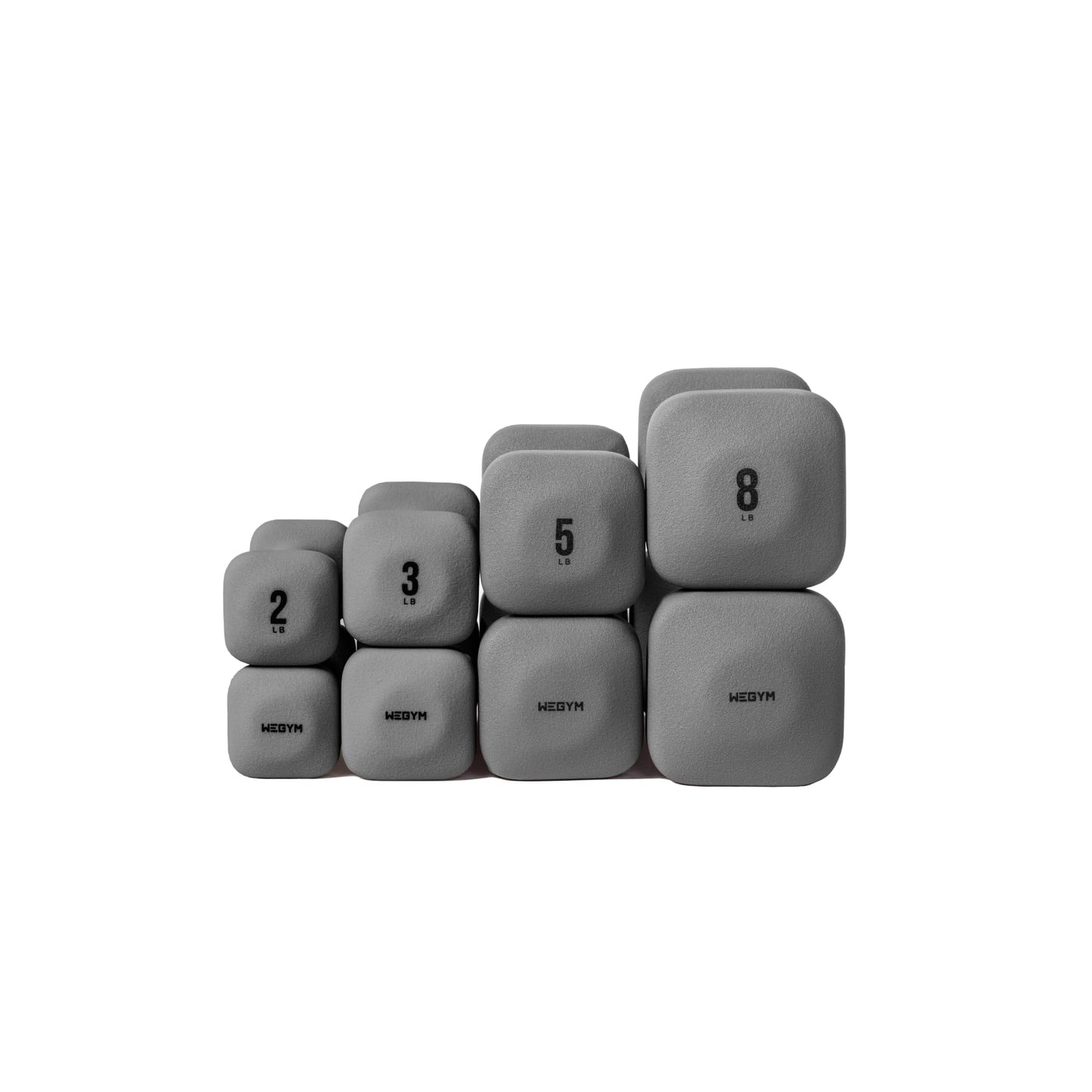 SafeGrip Dumbbells, Anti-Slip, Anti-Roll, Thick Handles, Free Weights, Square Dumbbells for Secure Workouts at Home, Weightlifting, and Personal Training