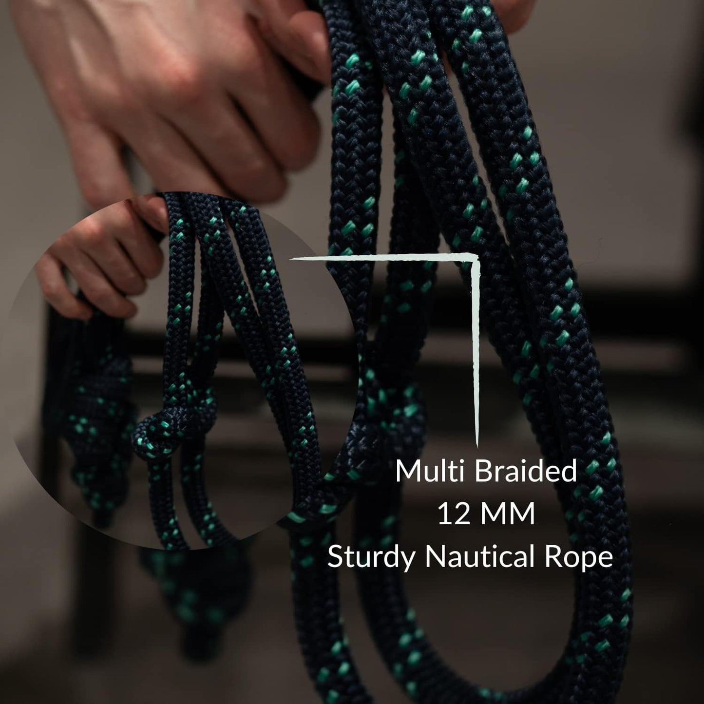 Flow Rope Exercise Jump Rope – 500g (1.10lb) Weighted Flow Jump Rope for Cardio, Boxing, HIIT & Upper Body Fitness – Adjustable Double Woven Workout Rope for Men, Women, Beginners – Indoor & Outdoor Use