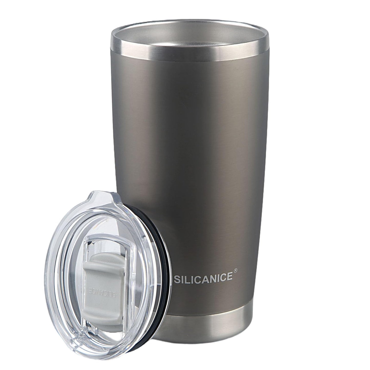 Black 20 oz Stainless Steel Double Wall Vacuum Insulated Tumbler with Lid - Dishwasher Safe & Spill Proof Travel Coffee Iced Cup & Mug For Men,Durable Coating Scratch Resistant Outdoor,Hot Cold Drink