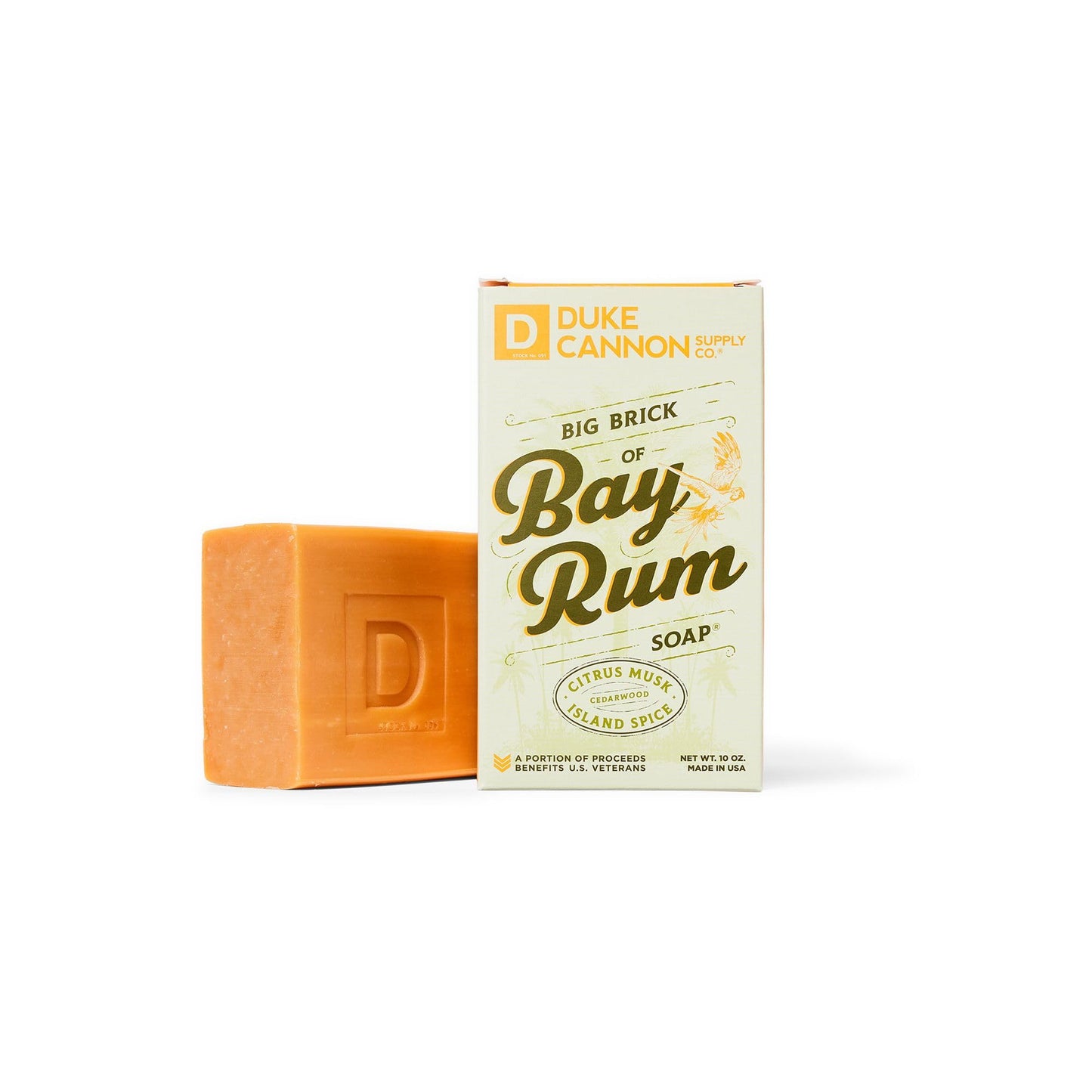 Duke Cannon Supply Co. Big Brick of Soap - Superior Grade, Extra Large Men's Bar Soap with Masculine Scents, Body Soap, All Skin Types, 10 oz