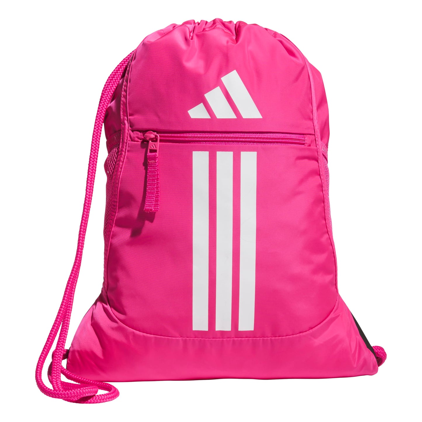 adidas Alliance Sackpack, Drawstring Backpack, Lightweight Small Gym Bag for Women and Men, Black, One Size