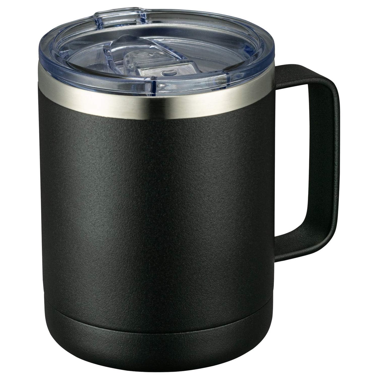 MEWAY 12oz Coffee Mug With Handle and Sliding Lid,Stainless Steel Travel Tumbler Cup with Handle,Double Wall Vacuum Insulated Camping Cup for Hot & Cold Drinks Tea (Purple,Set of 1)