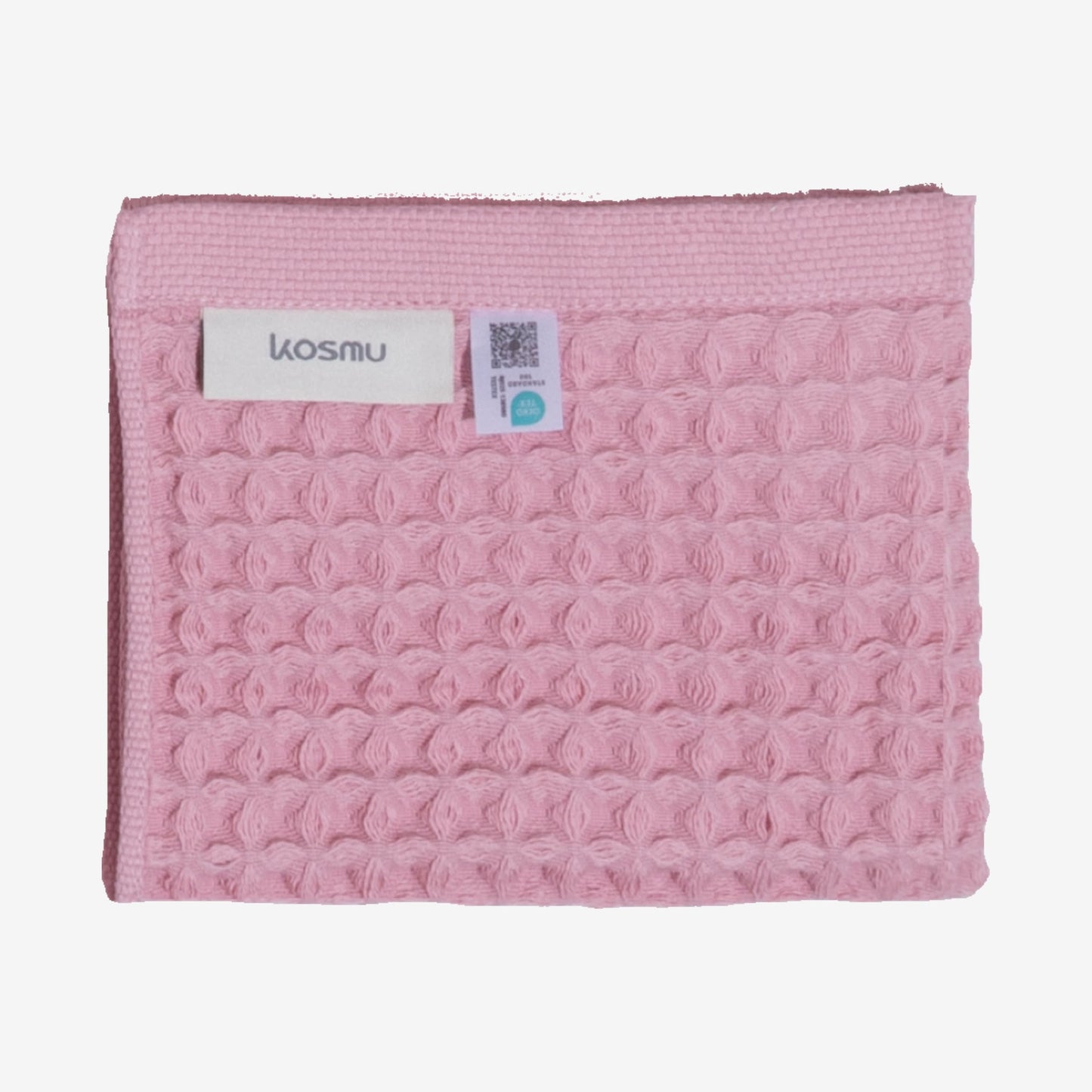 Luxury Japanese Cotton Waffle Bath Towel | Plush, Absorbent, and Quick Dry (Coral Orange, Hand Towel, 32" x 16")