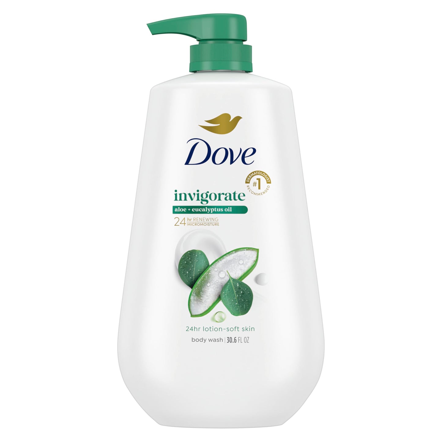 Dove Body Wash with Pump Pamper Shea Butter & Vanilla for 24hr Lotion-Soft Skin Moisturizing Skin Cleanser with No Sulfates No Parabens 30.6 oz