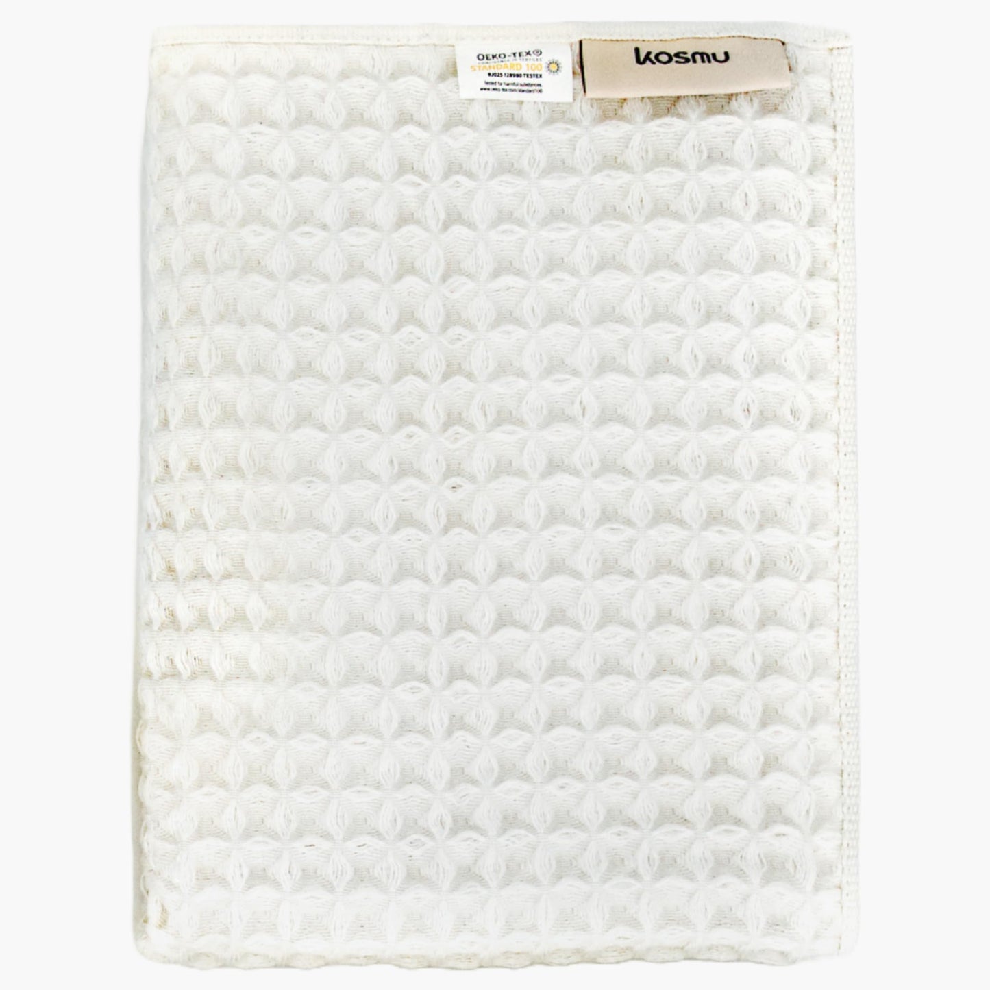 Luxury Japanese Cotton Waffle Bath Towel | Plush, Absorbent, and Quick Dry (Coral Orange, Hand Towel, 32" x 16")