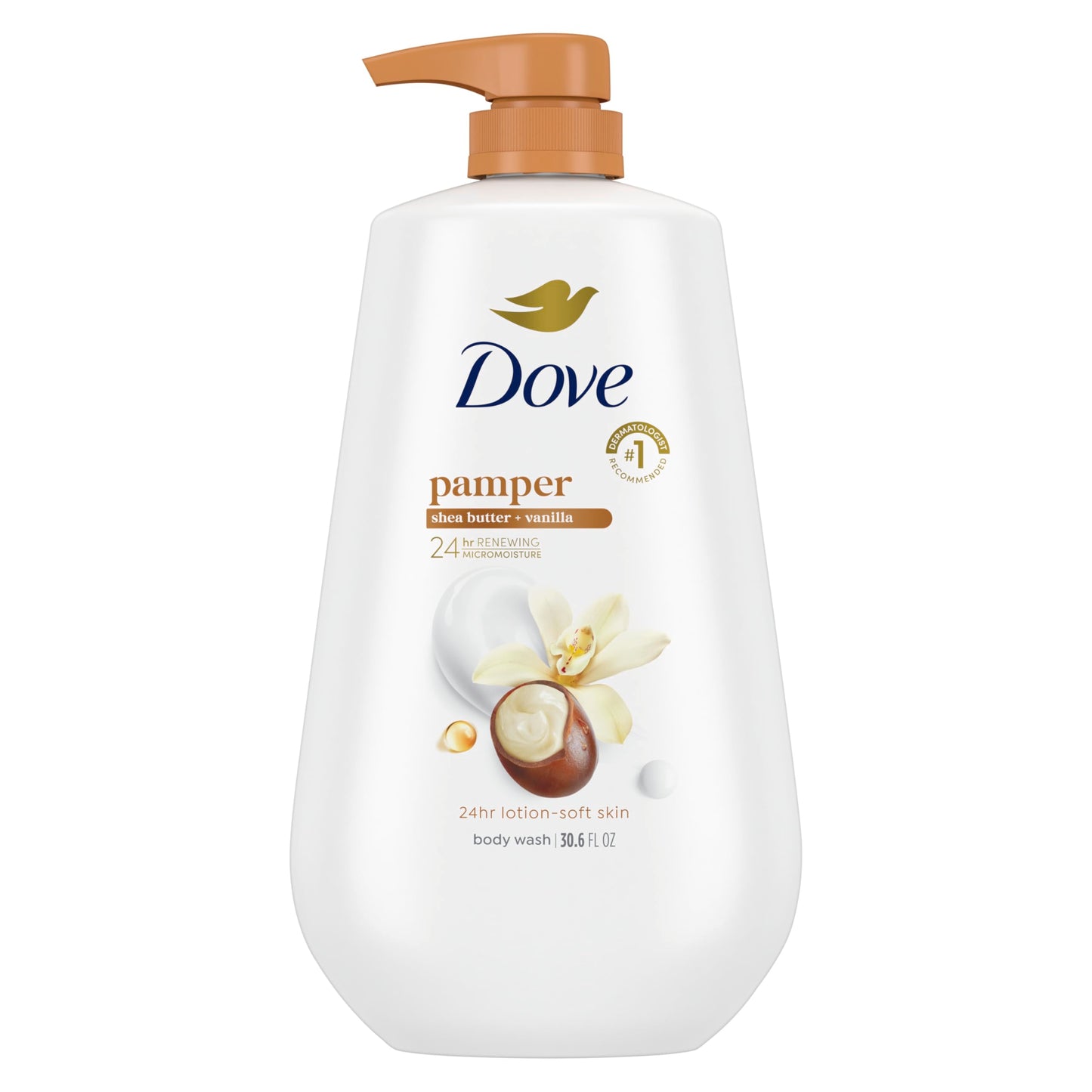 Dove Body Wash with Pump Antibacterial For All Skin Types Protects from Dryness 30.6 oz
