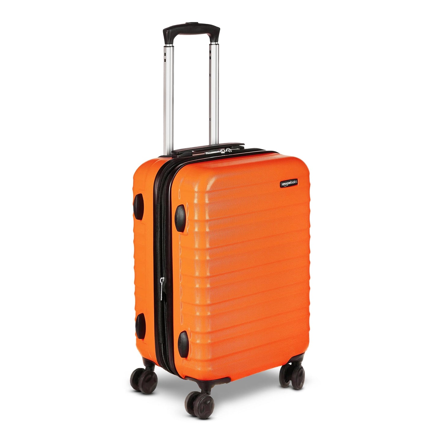 Amazon Basics 3-Piece Set (21", 26", 30"), Hardshell Suitcases With Wheels, Expandable For Up to 25% More Space, With Scratch-Resistant Surface, Four Multi-directional Wheels, Navy Blue