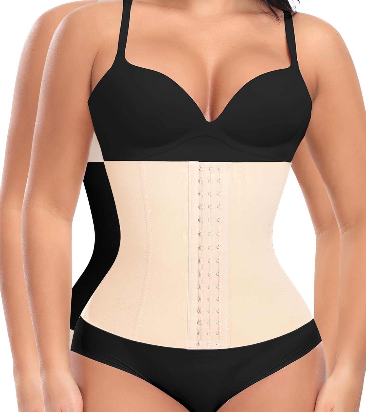 Ganado Waist Trainer for Women Corset Shapewear Tummy Control Waist Cincher Underbust Postpartum Girdle Body Shaper