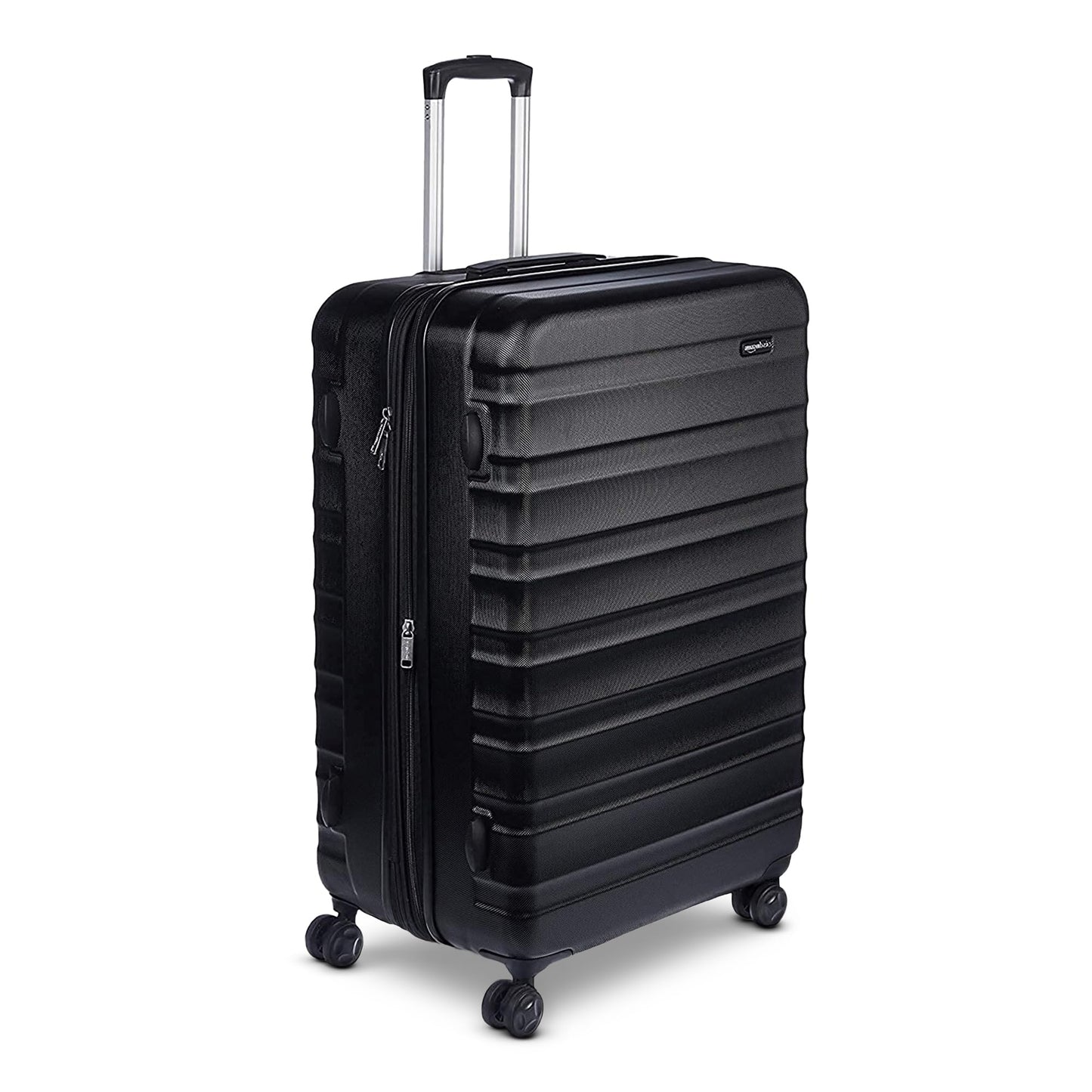 Amazon Basics 3-Piece Set (21", 26", 30"), Hardshell Suitcases With Wheels, Expandable For Up to 25% More Space, With Scratch-Resistant Surface, Four Multi-directional Wheels, Navy Blue